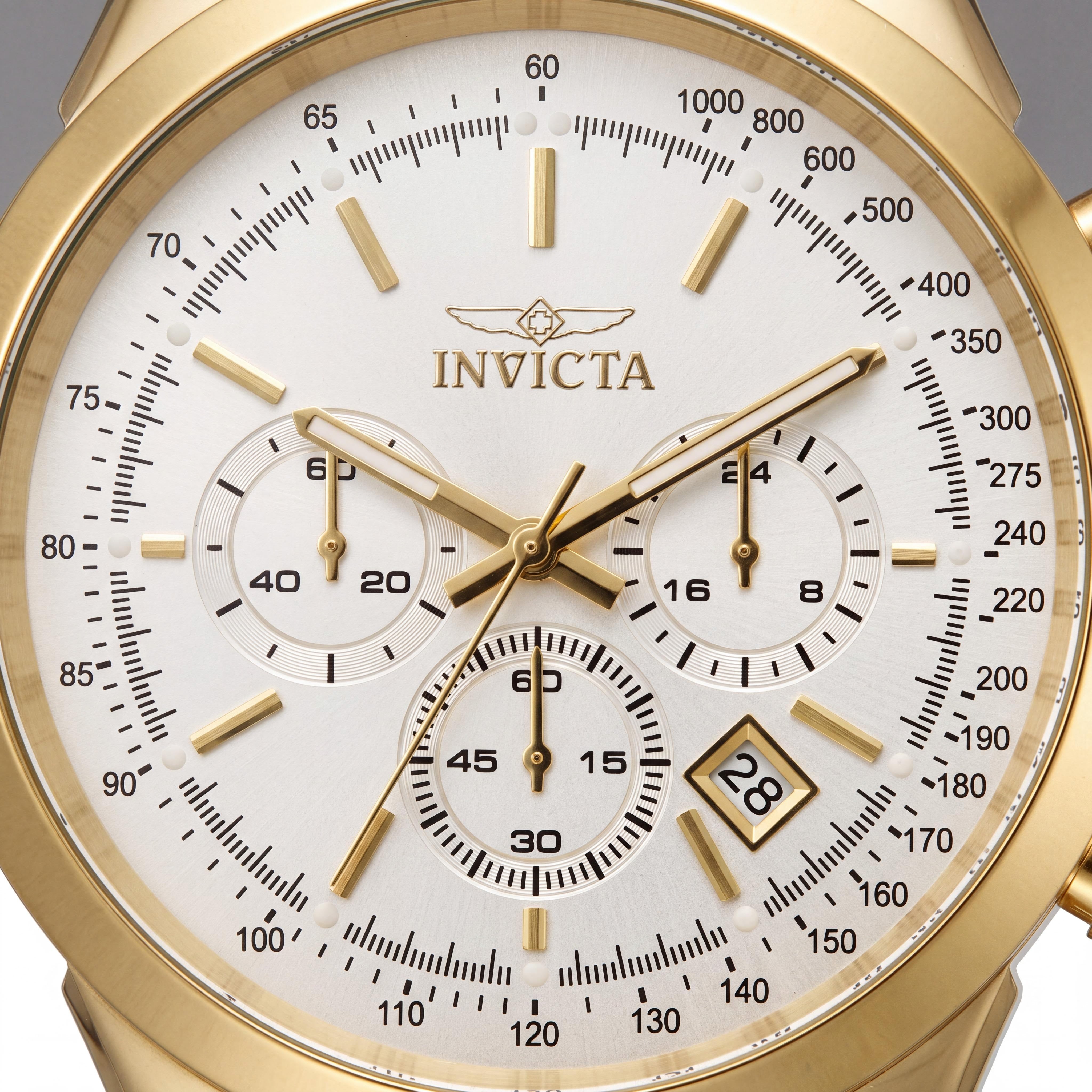 Invicta 25225 Speedway Quartz Watch Gold Chronograph Men's 45mm, Photo 2