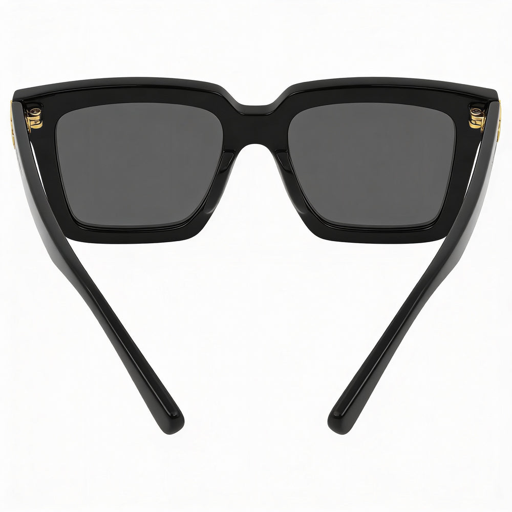 Gafas de sol Bottega Veneta Unapologetic para mujer, de acetato negro y gris, sin polarizar, con protección UV de 53 mm