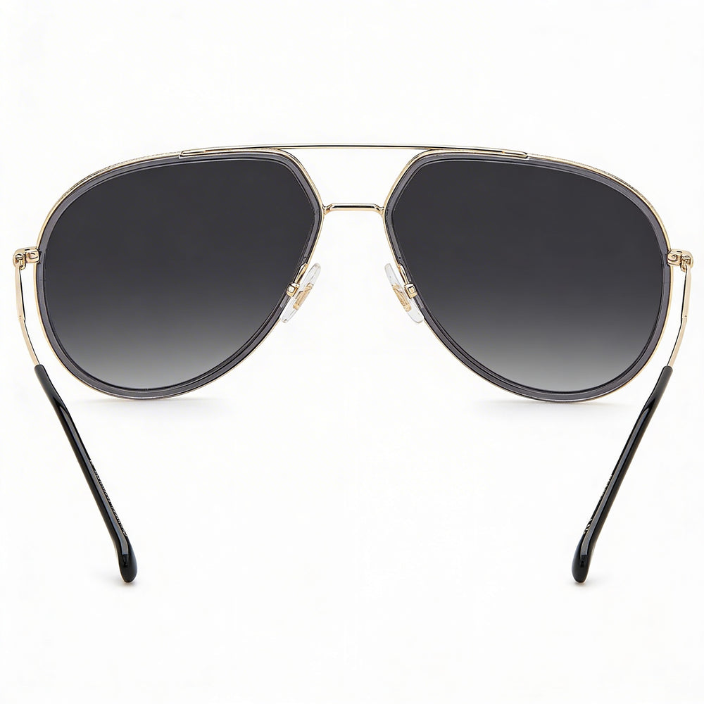 Carrera 295/S Unisex Pilot Grey Metal Polarized Grey Shaded 100% UV Protection Sunglasses 58mm