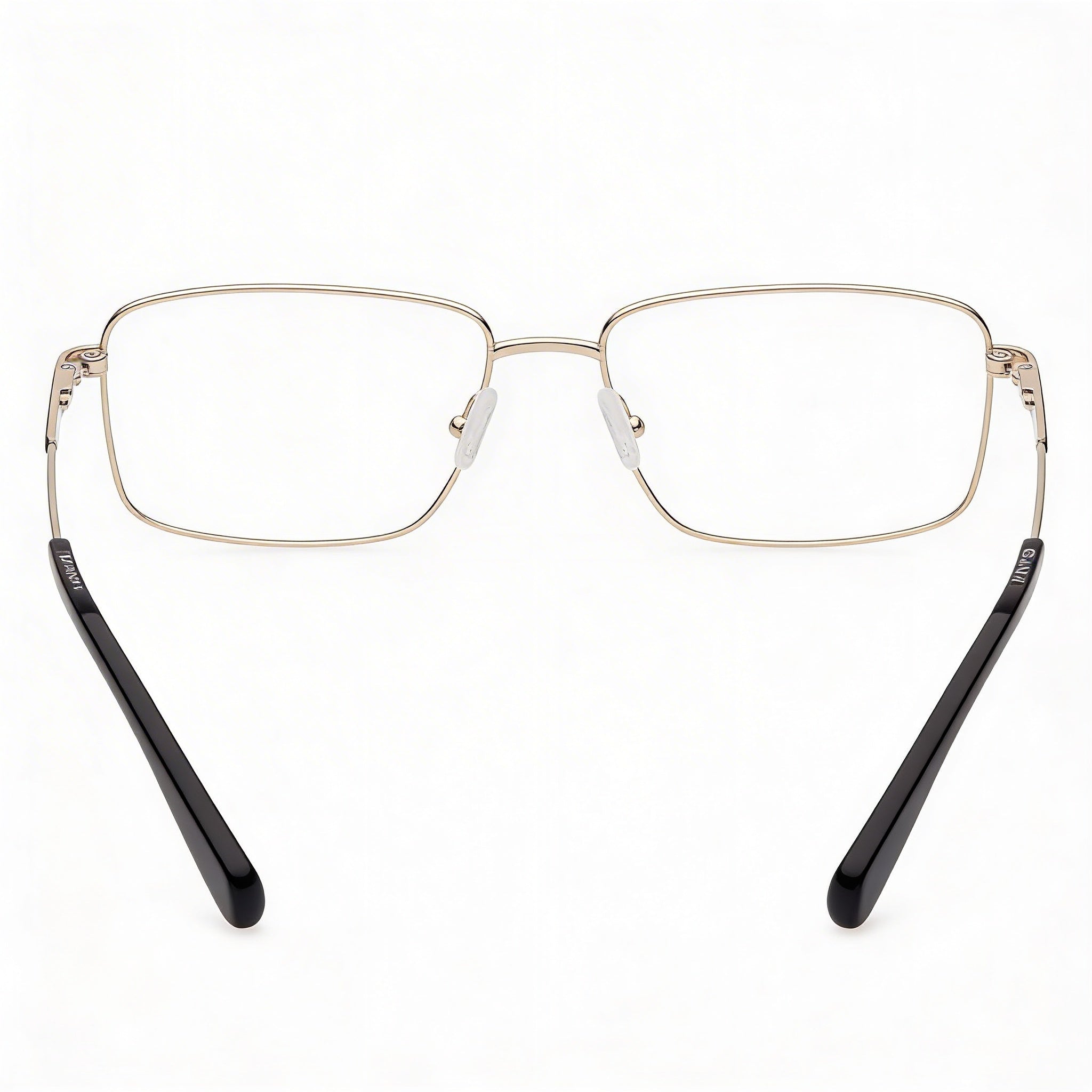 GANT Ga3271 Gafas de Metal sin Polarizar para Hombre con Lentes Transparentes, Montura Oro Pálido / Azul, 56mm, Photo 2