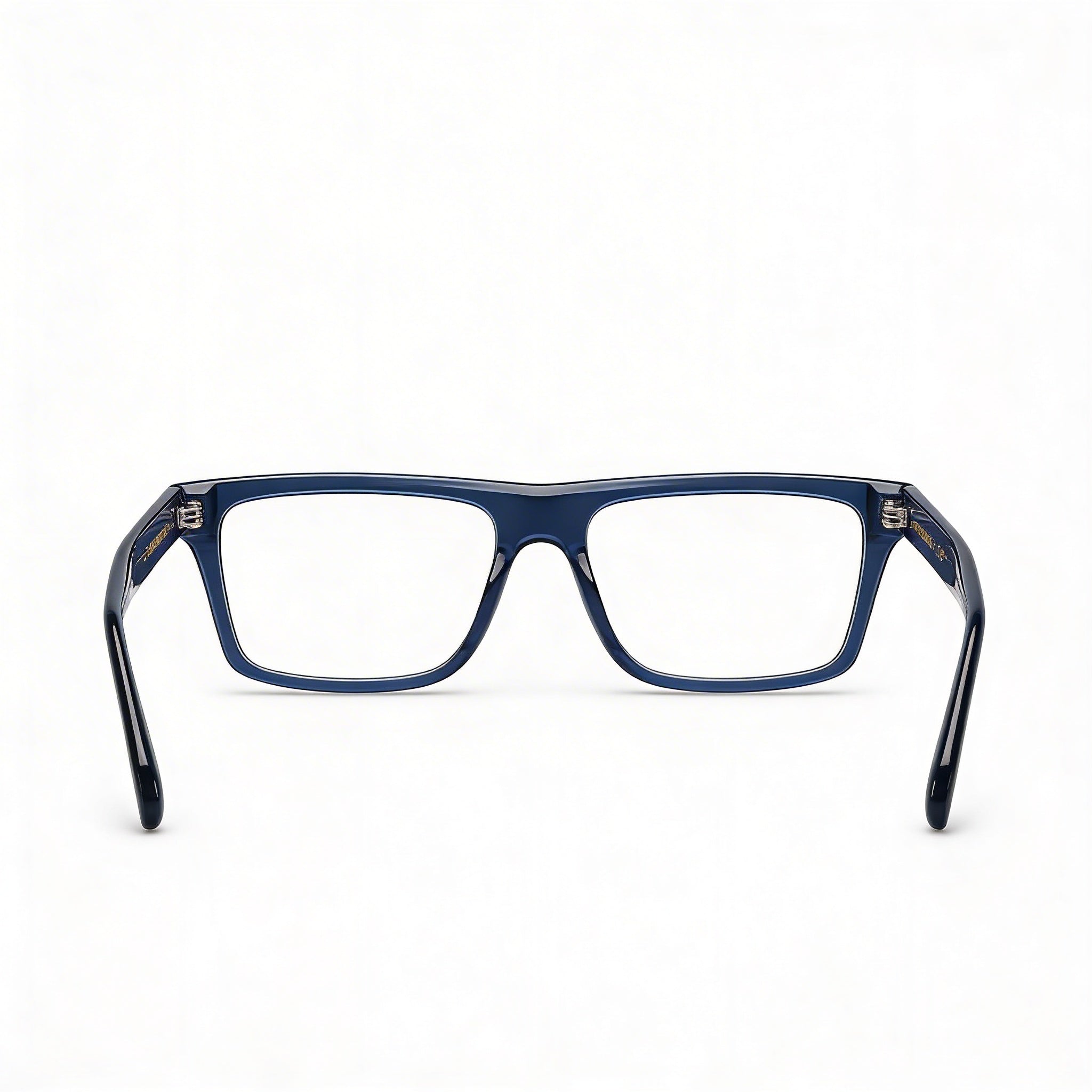 Ferragamo Sf2988 Men's Polarized Transparent Azure Metal Eyewear with Polycarbonate Lenses 54mm, Photo 4