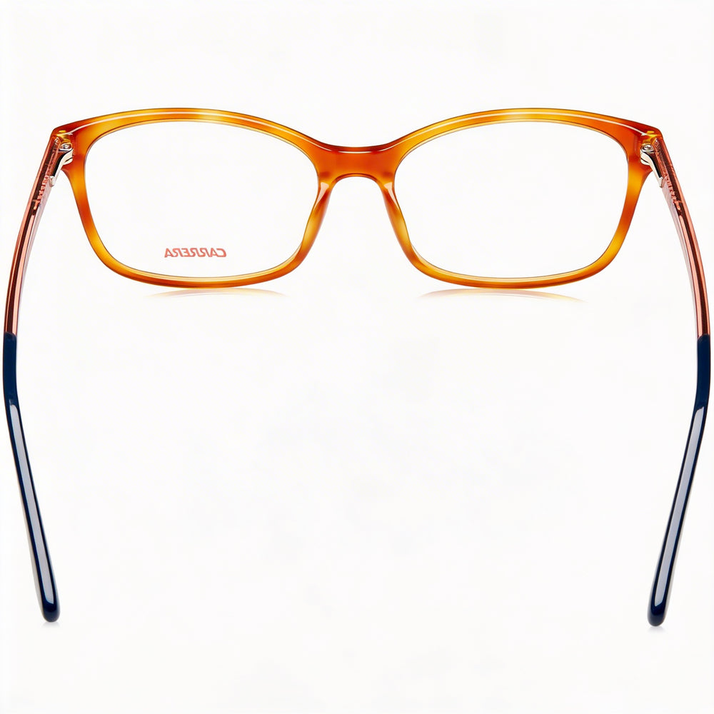 Gafas de vista Carrera Modern Havana Peach de acetato rectangulares para mujer con lentes de 52 mm de ancho y patillas de 140 mm