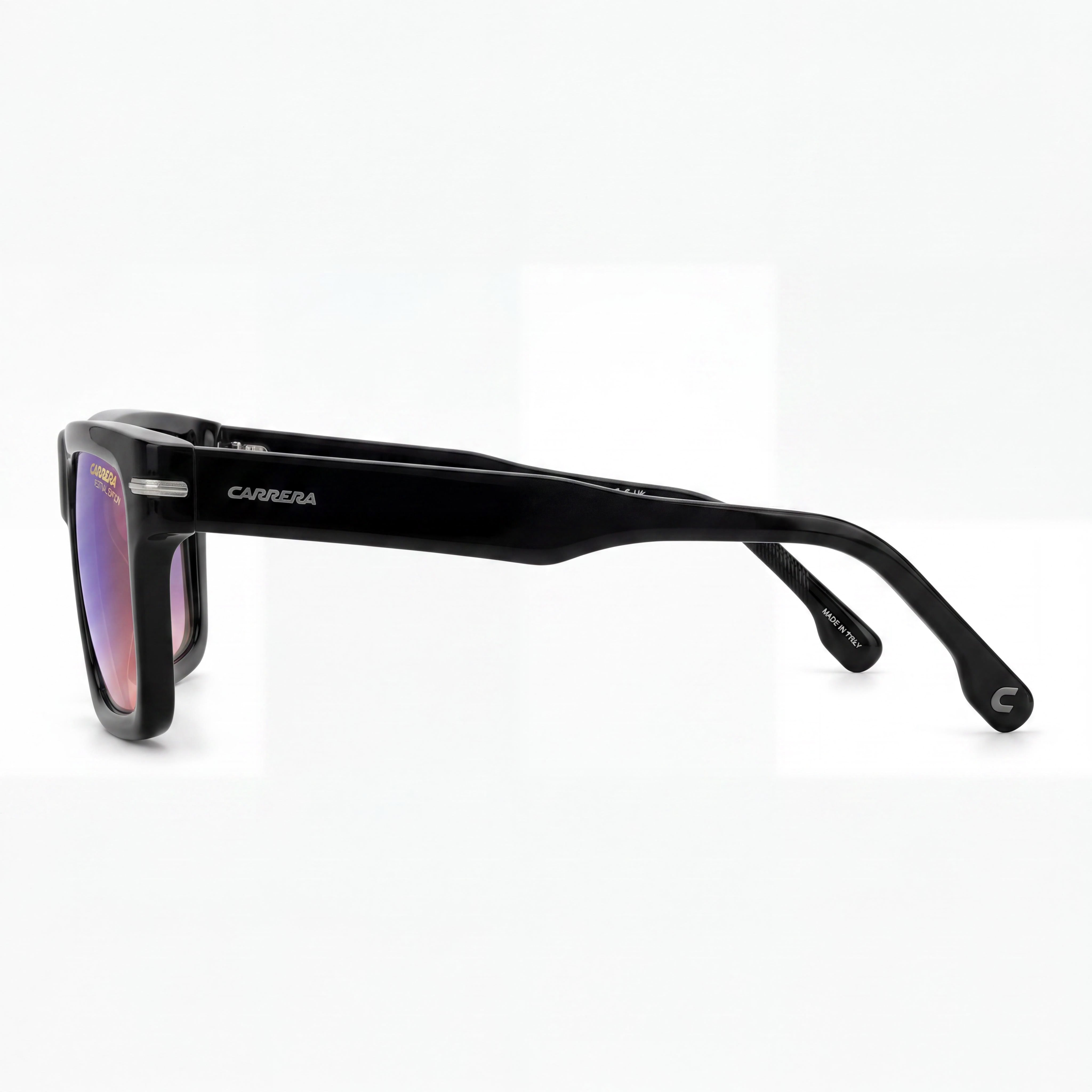 Carrera Carrera 305/S Unisex Coachella Festival Edition Sunglasses with Plastic Frame, Black Blue Shaded Red, 54mm Lens, Photo 3