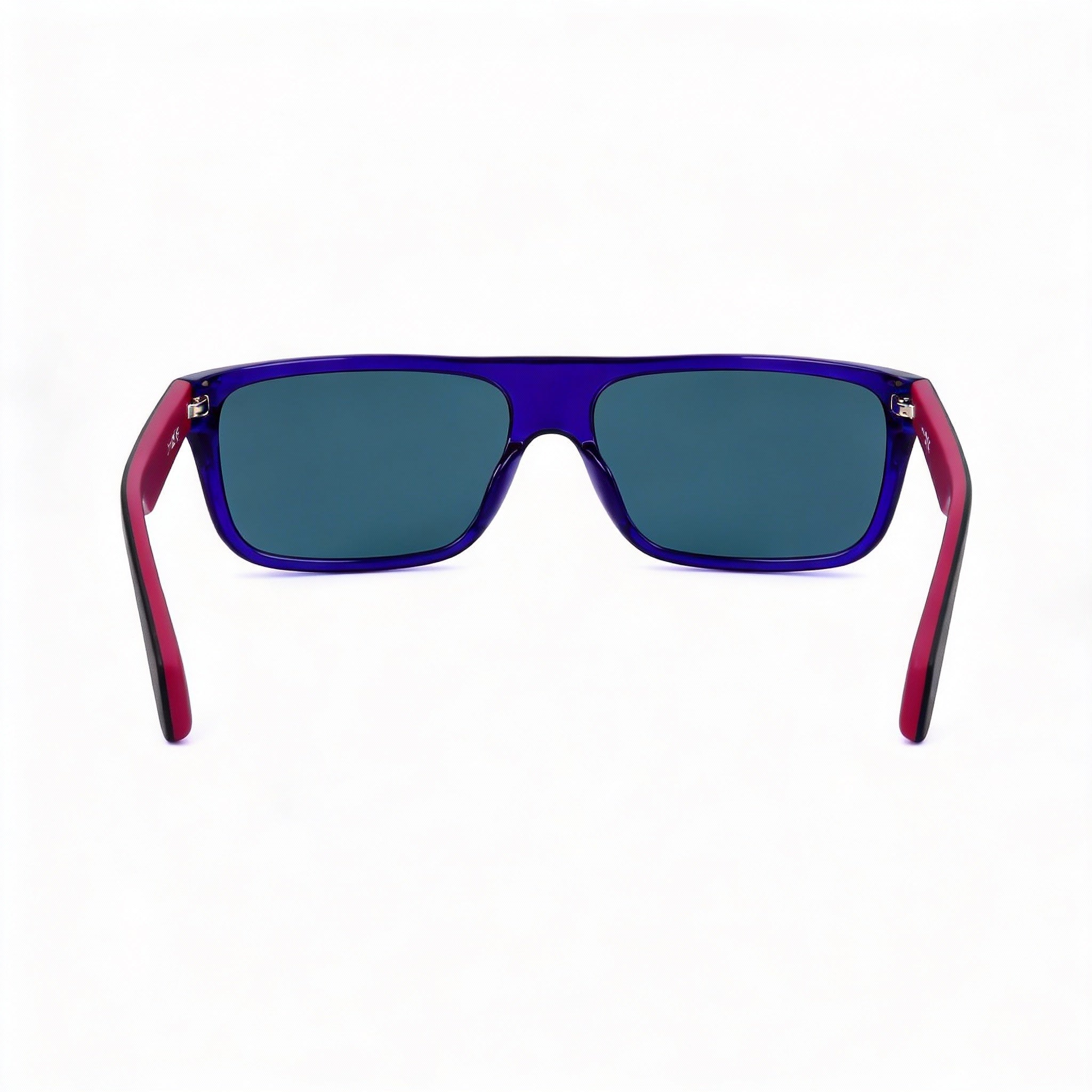 Gafas de sol unisex adidas Originals OR0023 con montura de plástico, no polarizadas, con degradado violeta, rojo brillante y espejo morado, 59 mm, Photo 3