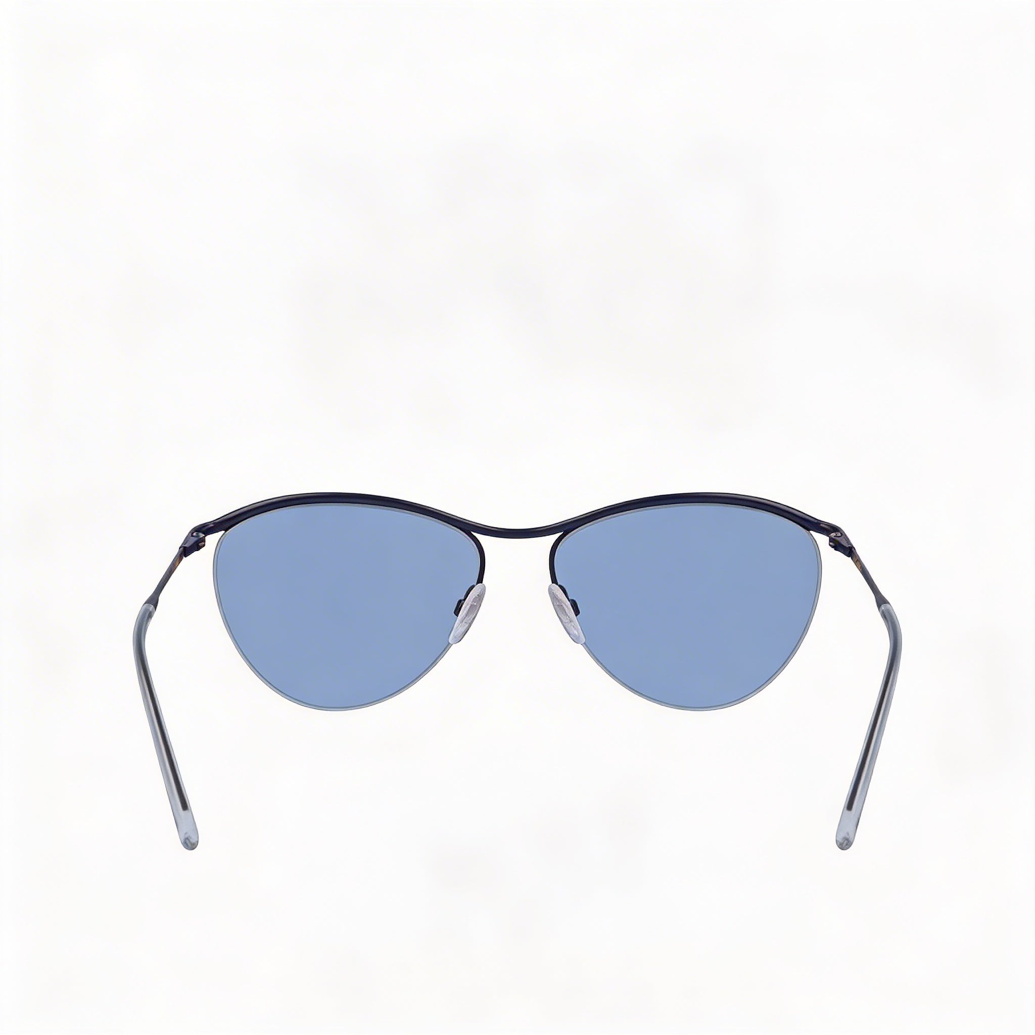 Gafas de sol DKNY Dk107s para mujer, estilo ojo de gato, con protección UV, sin polarizar, montura azul marino y lentes azules de 56 mm, Photo 3