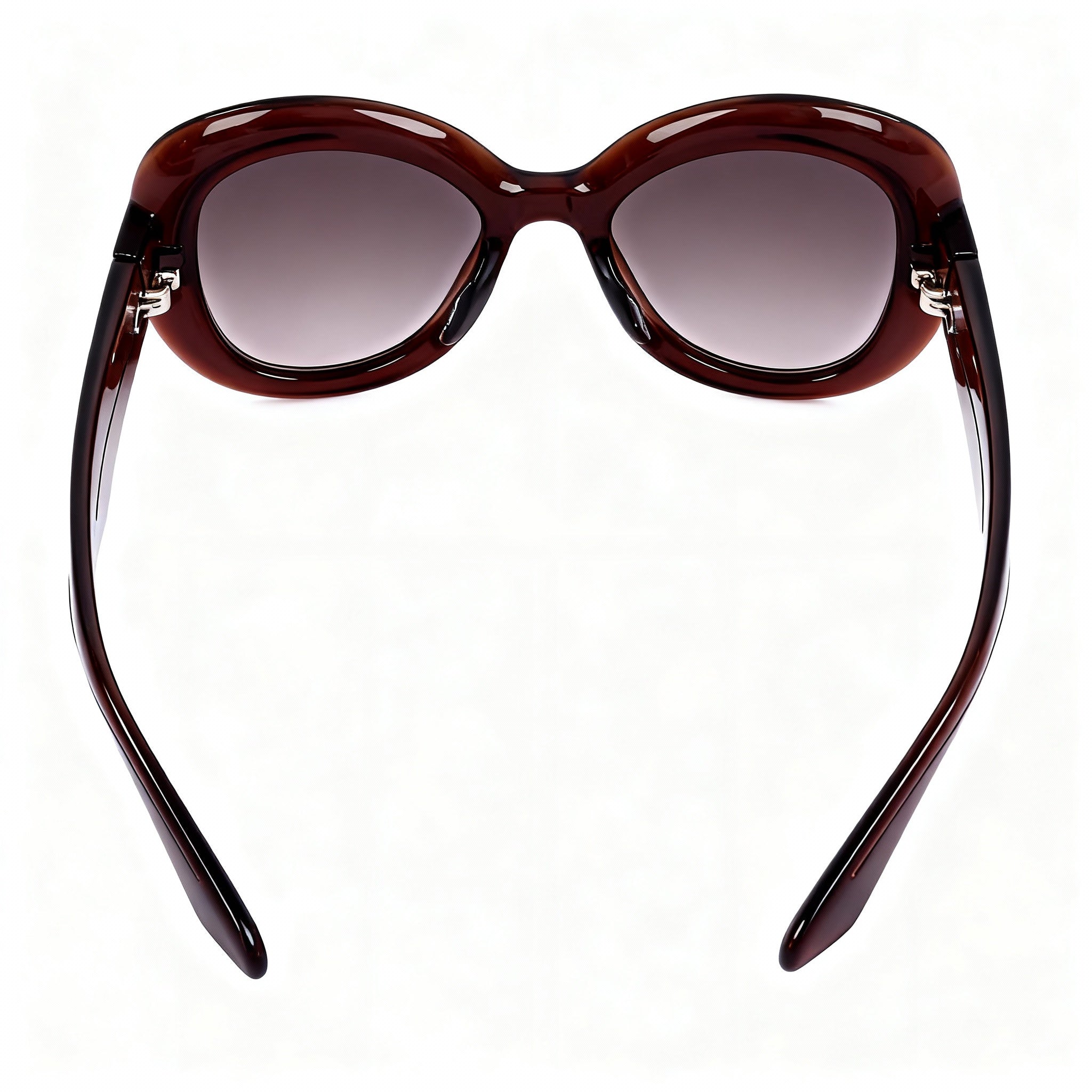 Moschino Women's Wayfarers Brown Frame Brown Shaded Lens Injected Propionate UV Protection Sunglasses 54-22-140, Photo 4