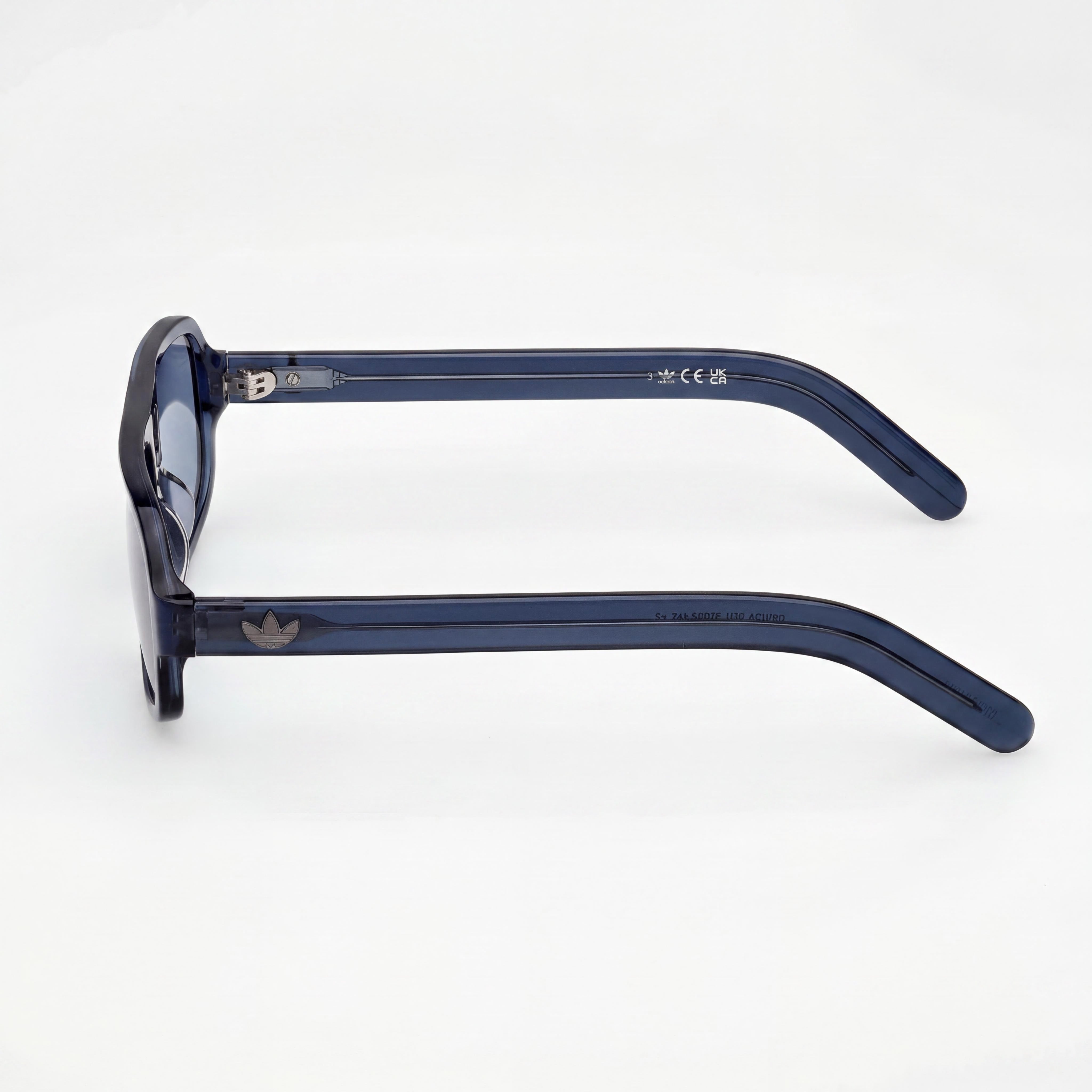 adidas Originals Or0134 Men's Blue Plastic Frame UV 400 Polycarbonate Non-Polarized Eyewear 55mm, Photo 3