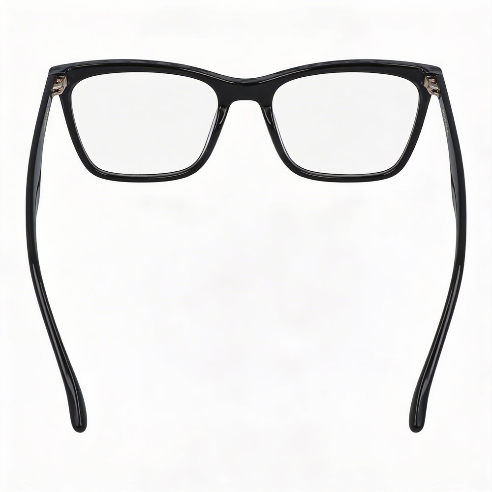 Donna Karan Women's DO5001 Modern Acetate Full-Rim Eyeglasses Black Grey Tortoise Laminate 52mm