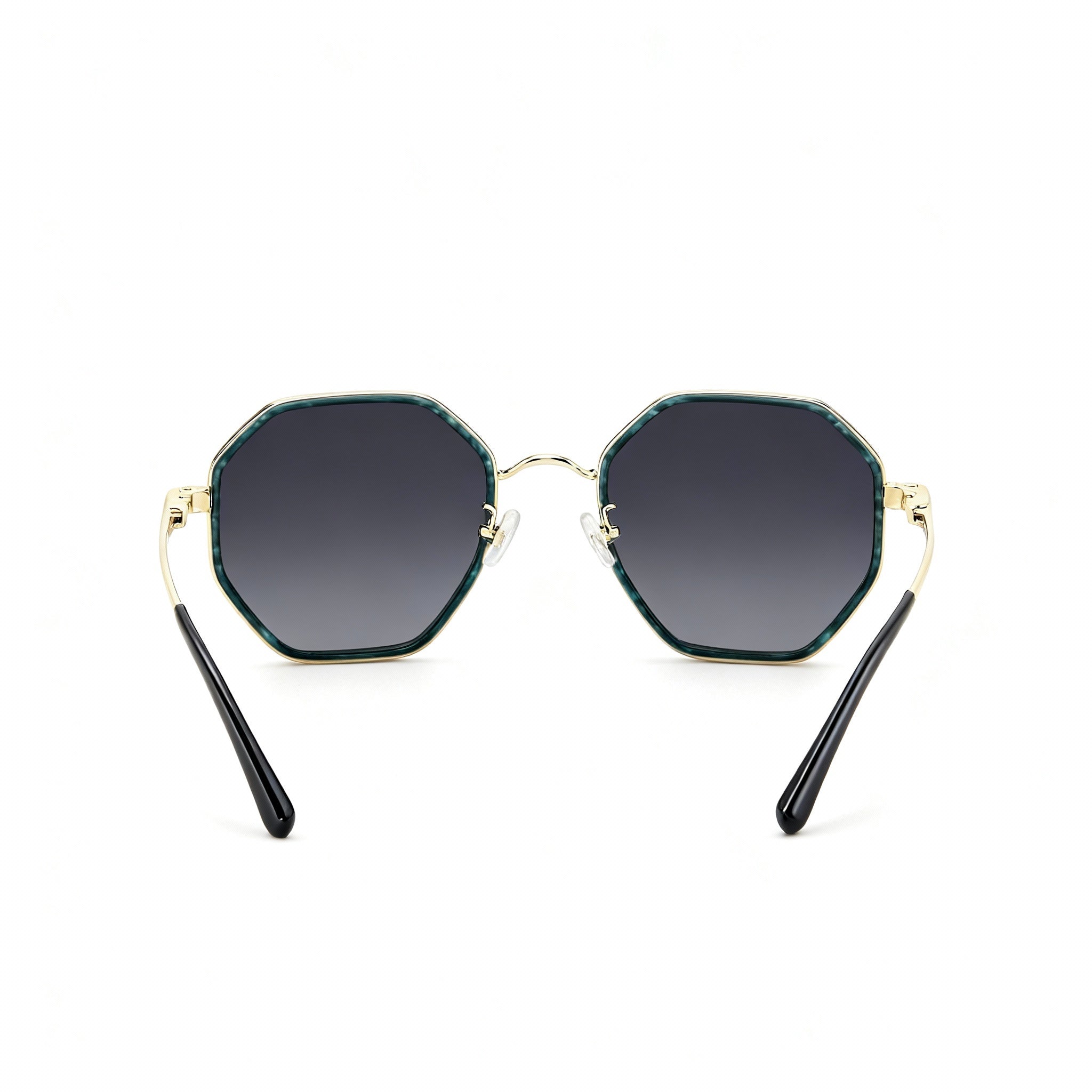 Carrera Casual 3029/S Women's Green Horn Metal Frame Sunglasses, Dark Grey Heather Non-polarised Lenses, 100% UV, 53mm, Photo 3