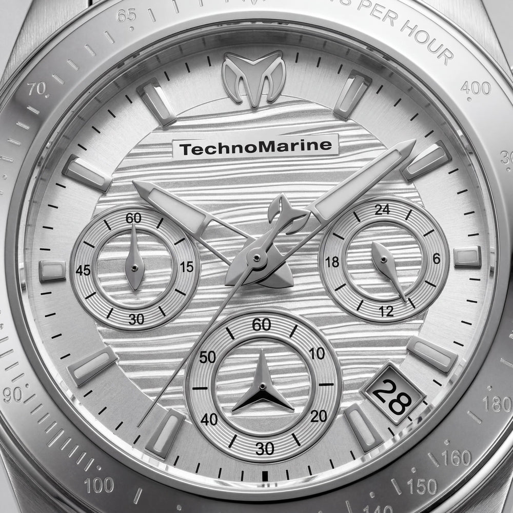 Technomarine Manta TM-219009 Women's Silver Stainless Steel Chronograph Quartz Watch 38mm