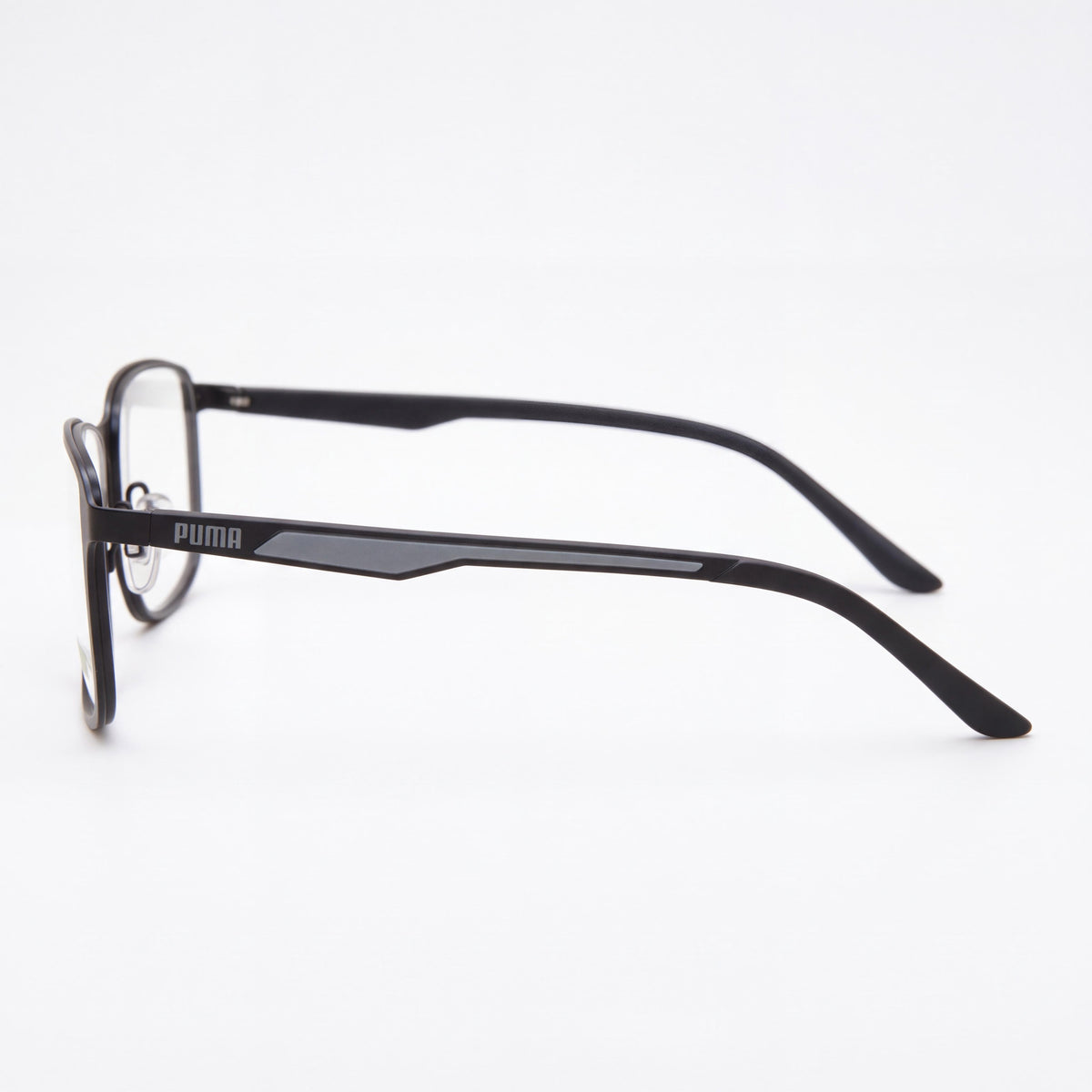 PUMA PU0391O 001 58 Men's Black Metal Full Rim Rectangle Eyeglasses with Clear Lenses 58mm, Photo 2