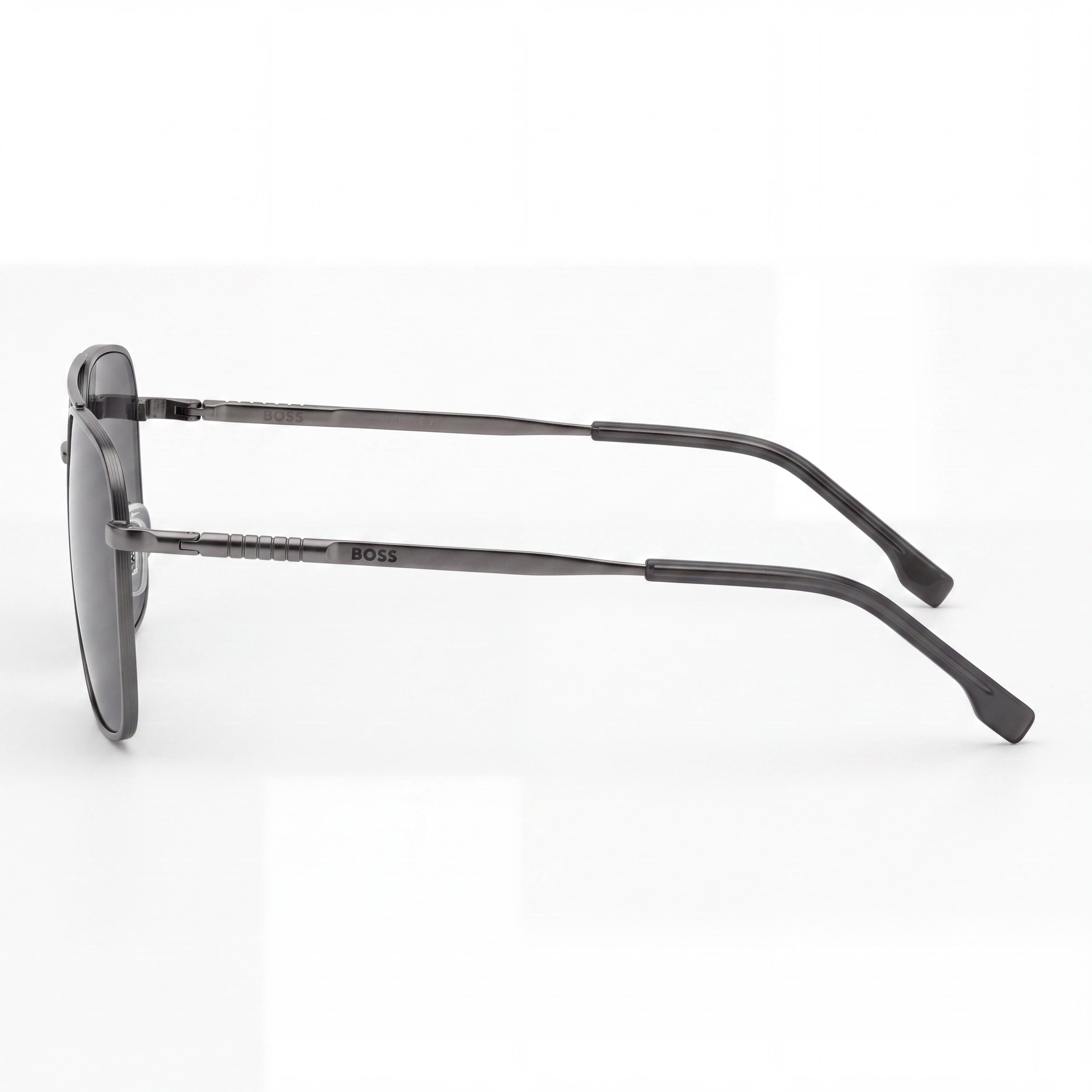Hugo Boss Boss 1414/S Unisex Metal Frame UV Protection Sunglasses Matte Dark Ruthenium 57mm Lens, Photo 3