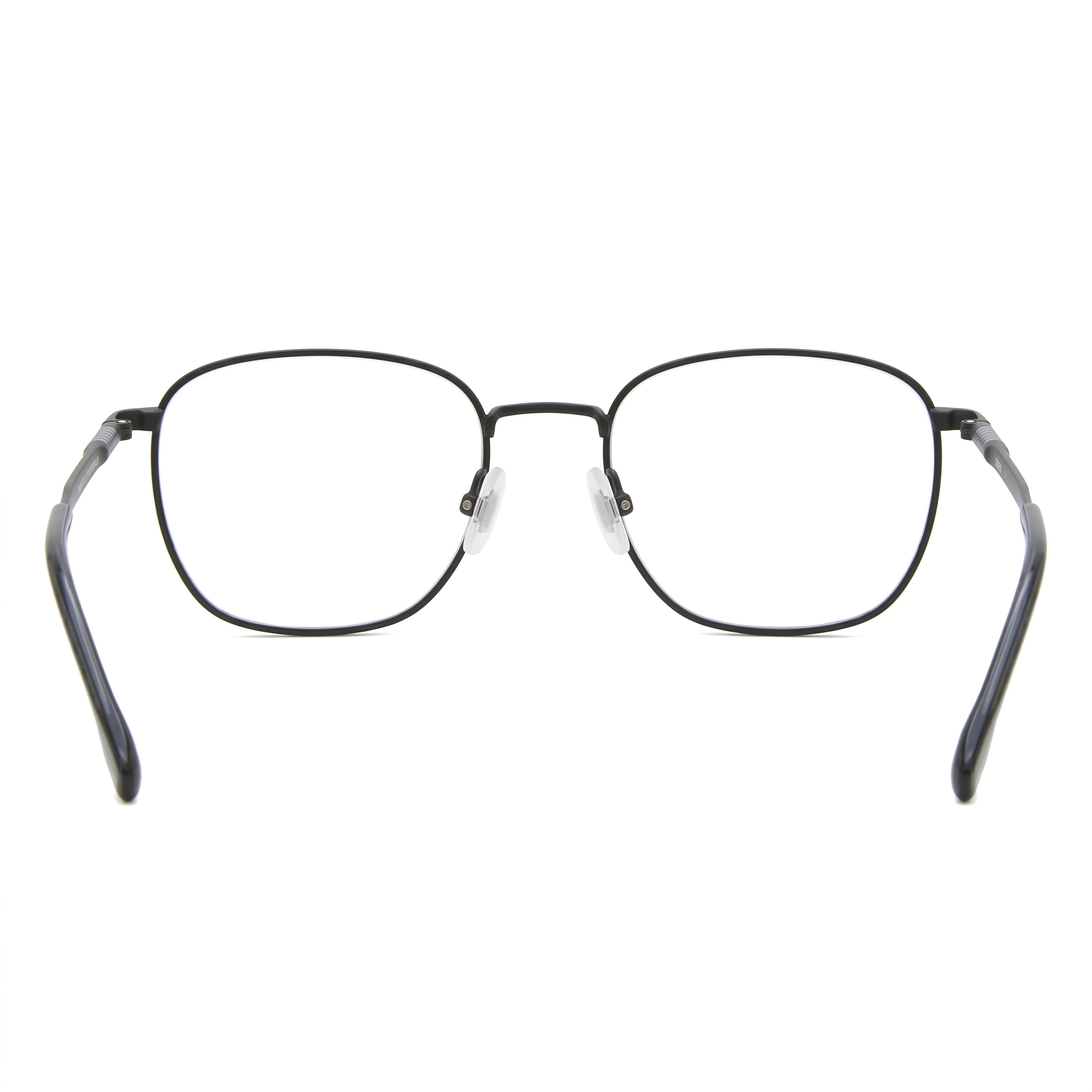 Hugo Boss Boss 1415 Unisex Optical Eyeglasses with Matte Black Metal Frame, Size 55-19-145, Photo 2
