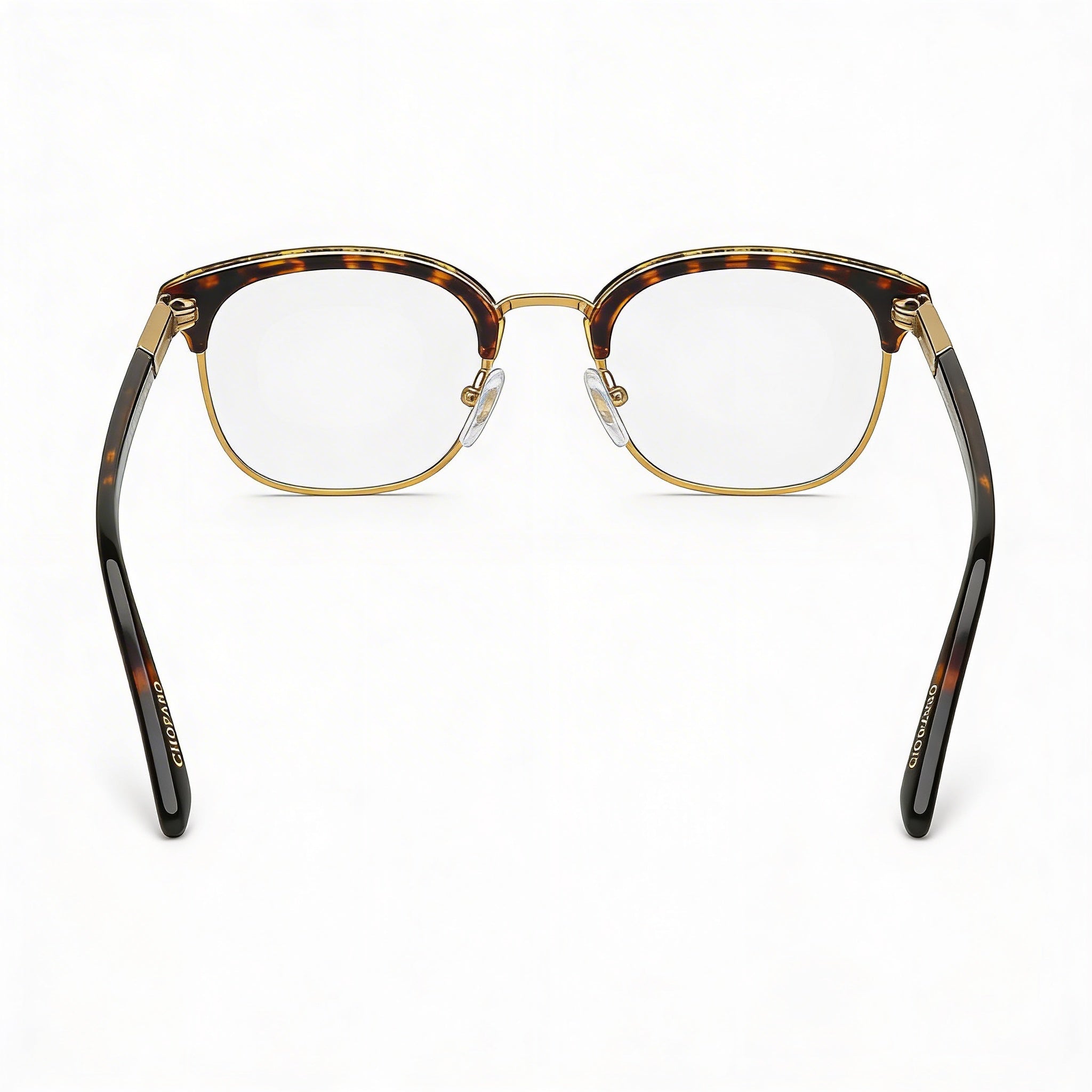 Chopard classical Men's Eyeglasses, featuring a Metal Frame and Non-Polarised Lenses, in Shiny Dark Havana, 51mm, Photo 2