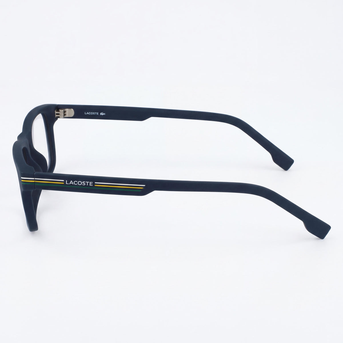 Lacoste Casual Ophthalmic Eyeglasses for Men with Matte Blue Frame and Transparent Plastic Lenses 55-18-145, Photo 3