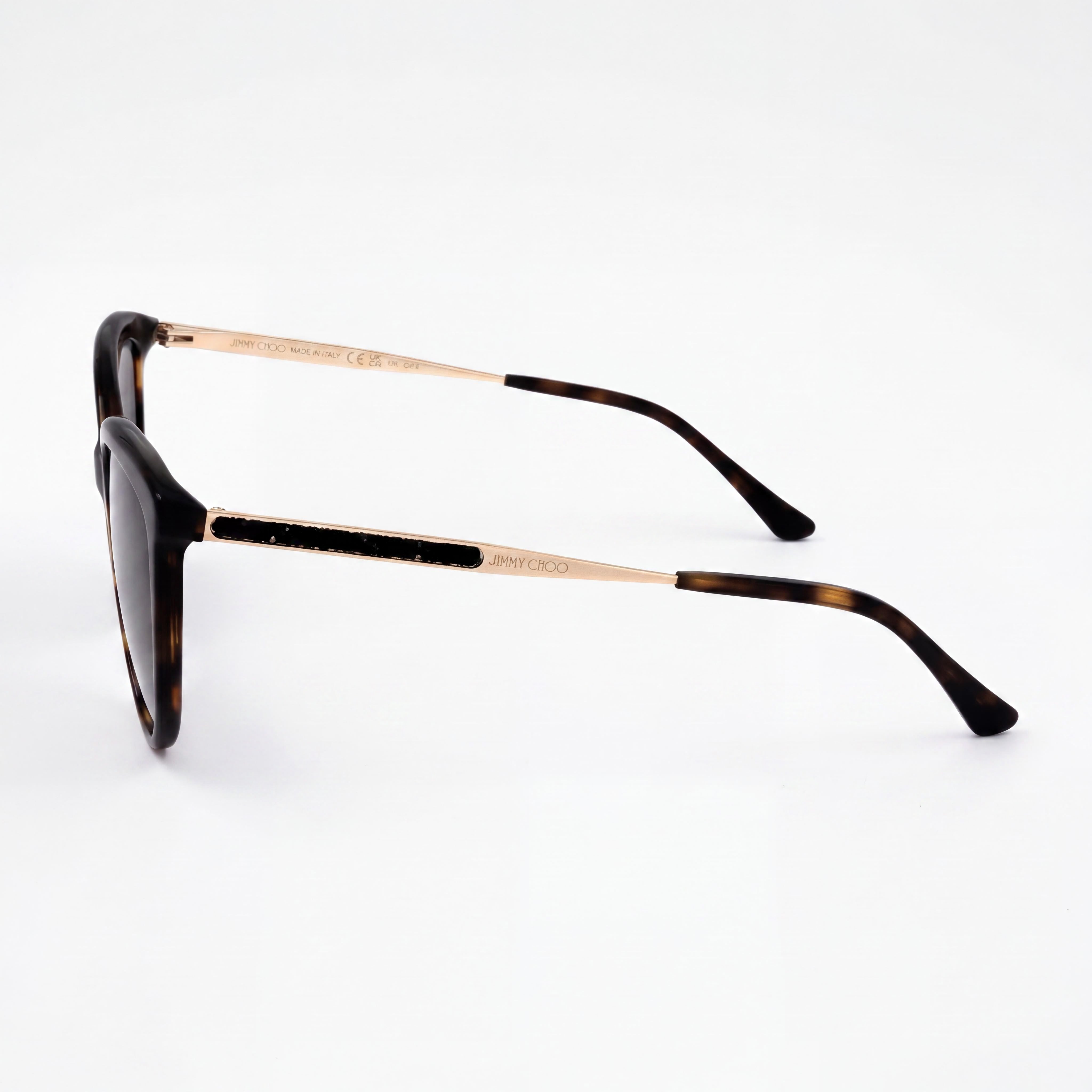 Jimmy Choo Belinda/S 086 Havana / Gold Sunglasses for Women, 56mm, Photo 3