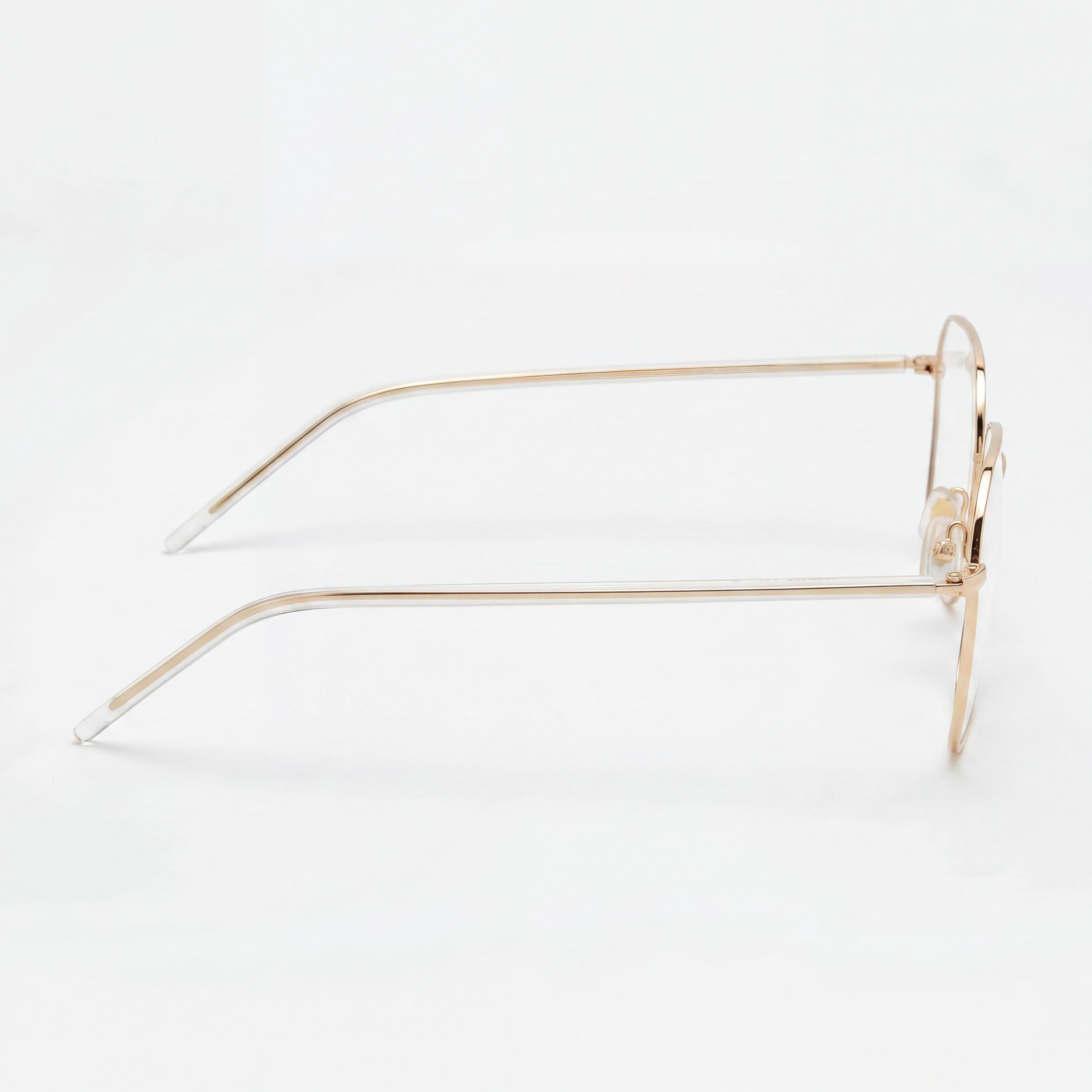 BOSS Audio Systems Boss 1398 Unisex Full Rim Square Rose Gold Titanium Frame with Polycarbonate Lenses, 54mm Eyeglasses, Photo 2