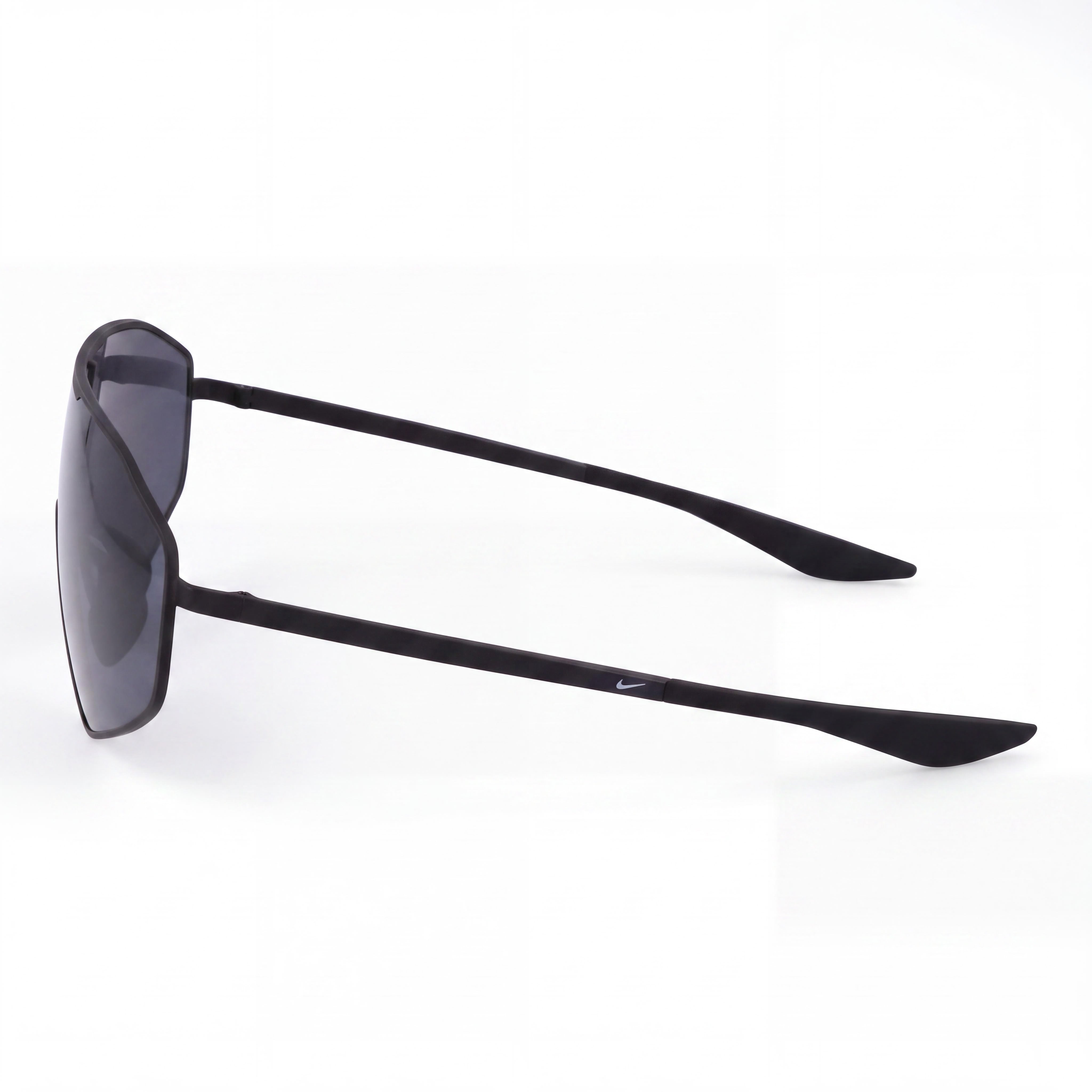 Nike IF0986X Women's Casual Metal Frame Sunglasses, Matte Black Grey, Non-Polarized Dark Grey Max+ Lenses, 66mm, Photo 3