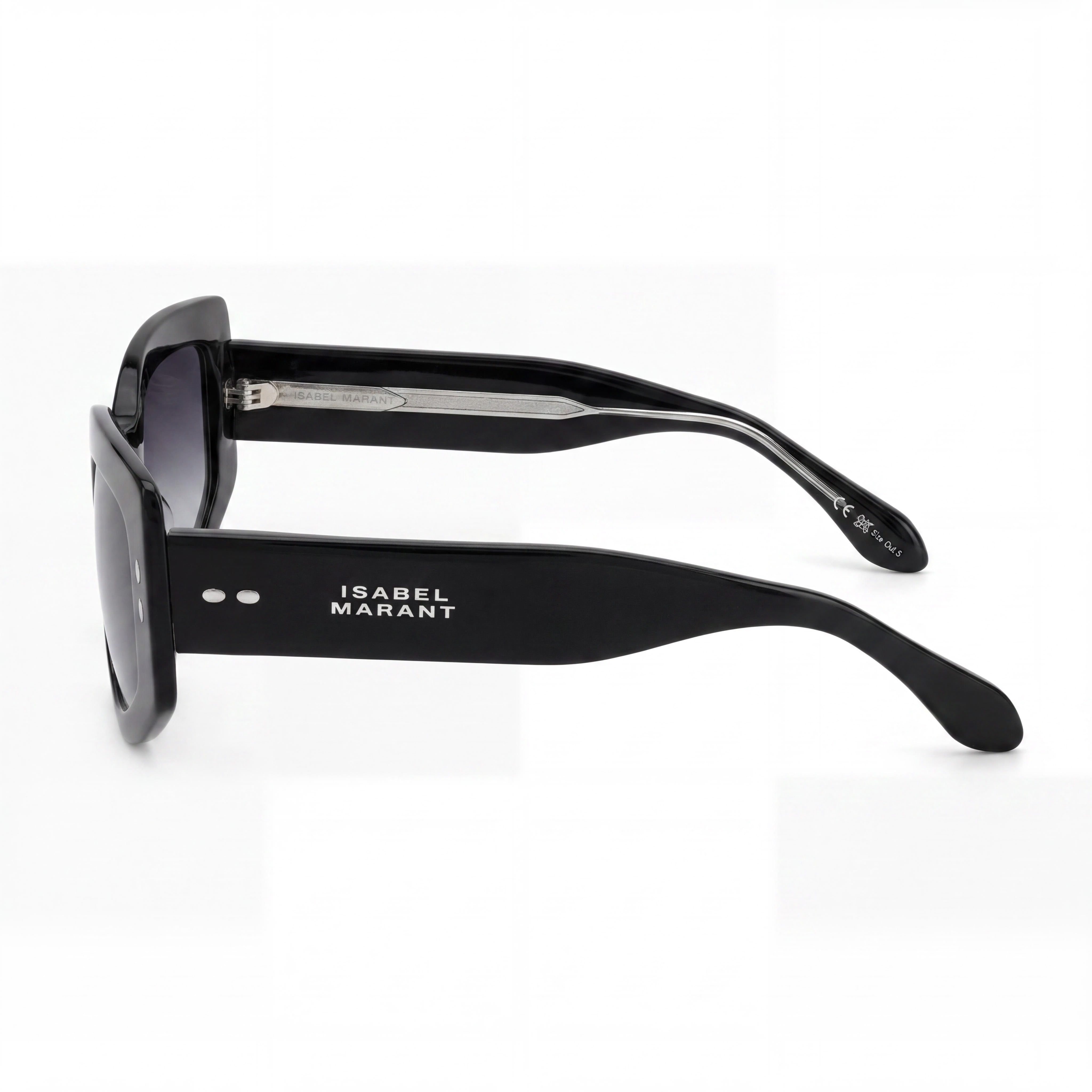 Gafas de sol Isabel Marant de acetato a la moda para mujer, montura gris de acetato, lentes de policarbonato, no polarizadas, 54 mm, Photo 3