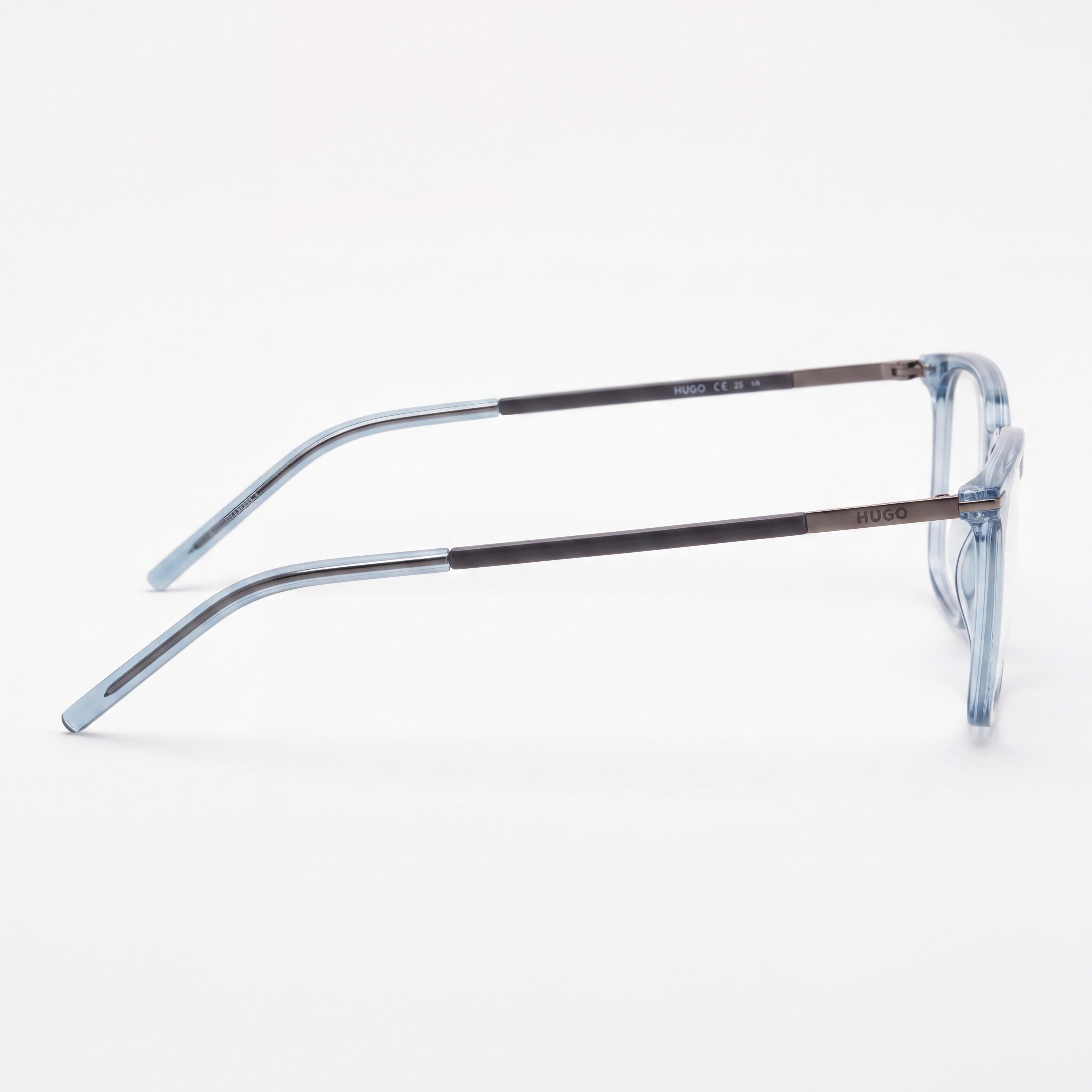 Gafas de sol HUGO Modern Hg 1271 para hombre con montura de magnesio azul y lentes de policarbonato, ancho de lente: 52 mm, Photo 2