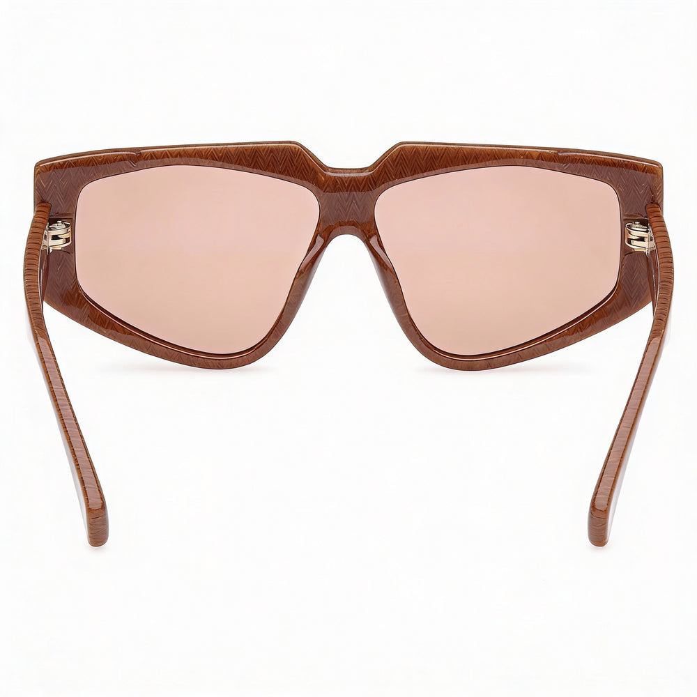 MaxMara Mm0125 Women's Havana Acetate Frame Brown Polycarbonate Lenses Eyewear 58-13-140