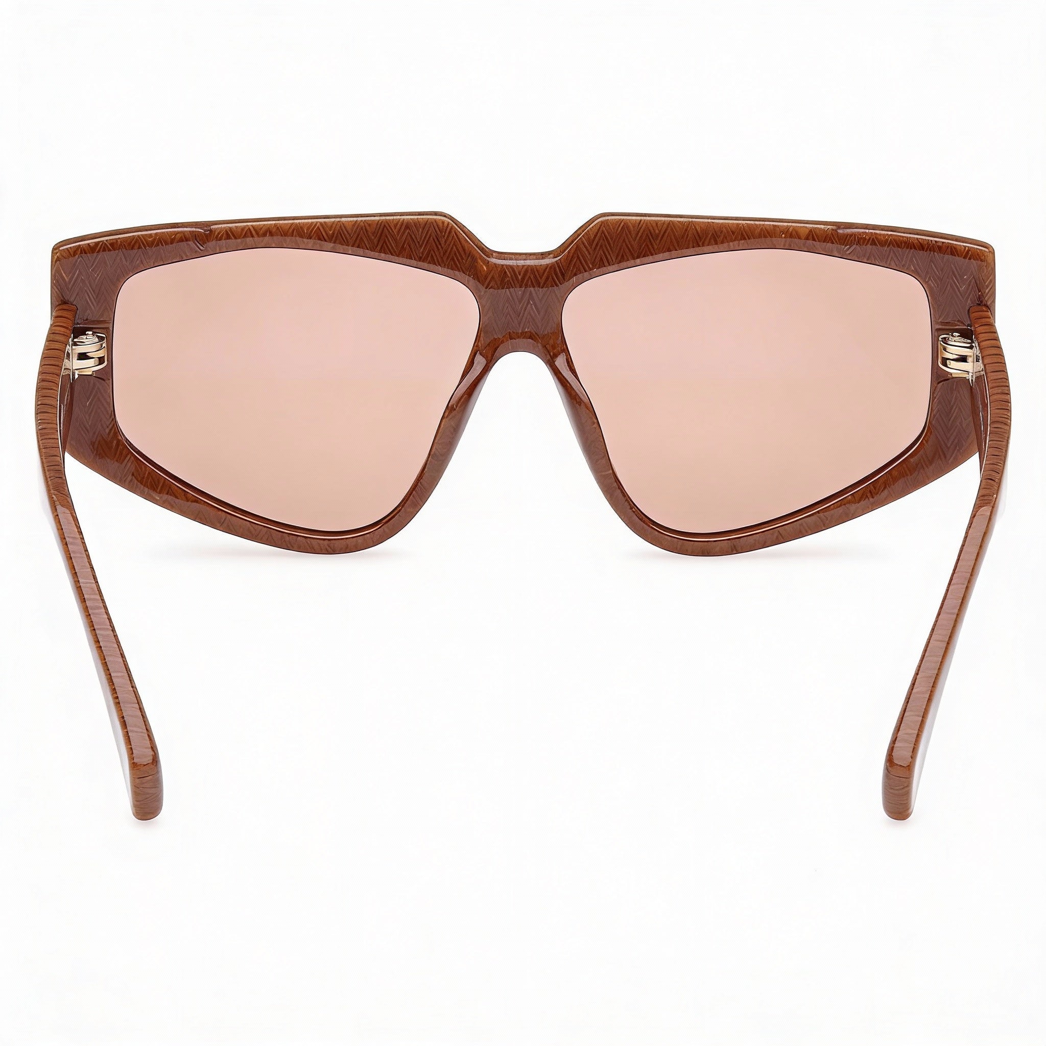MaxMara Mm0125 Women's Havana Acetate Frame Brown Polycarbonate Lenses Eyewear 58-13-140, Photo 3
