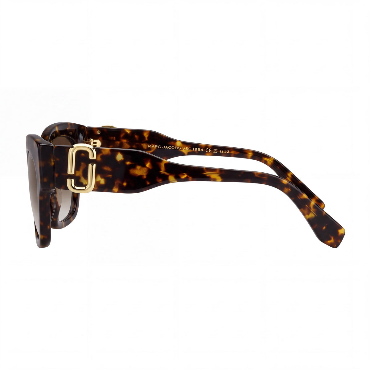 Marc Jacobs 762/S Women's Rectangle Nude Frame Dark Grey Shaded UV Protection 54mm Sunglasses, Photo 3