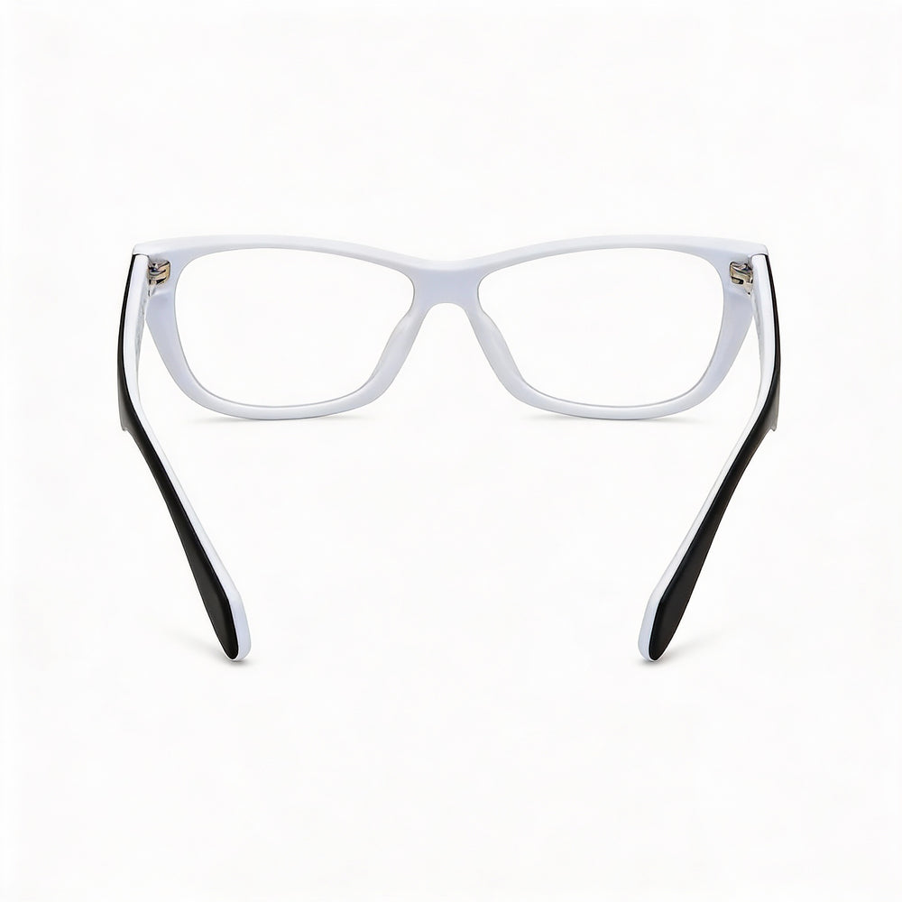 Gafas adidas Originals Modern Cat Eye para mujer, de plástico inyectado blanco, con lentes transparentes, talla 55