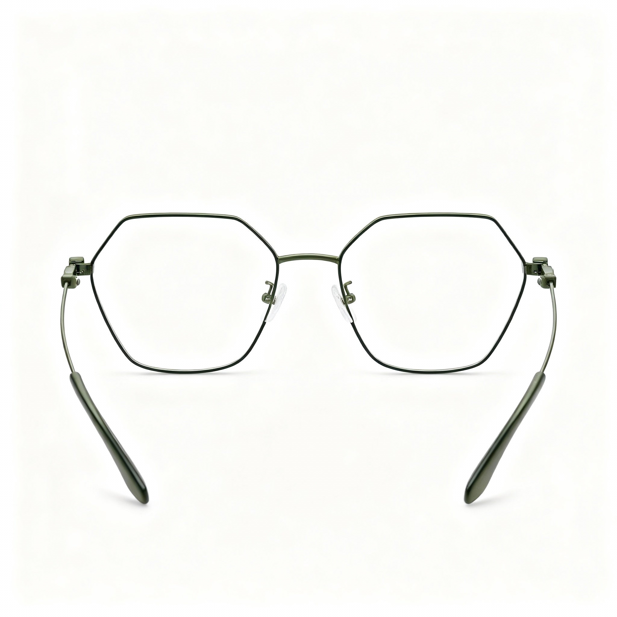 TOUS VTO432 Men's Casual Optical Glasses, Shiny Green, Transparent Lenses, Bridge 18mm, Temple 135mm, Photo 4