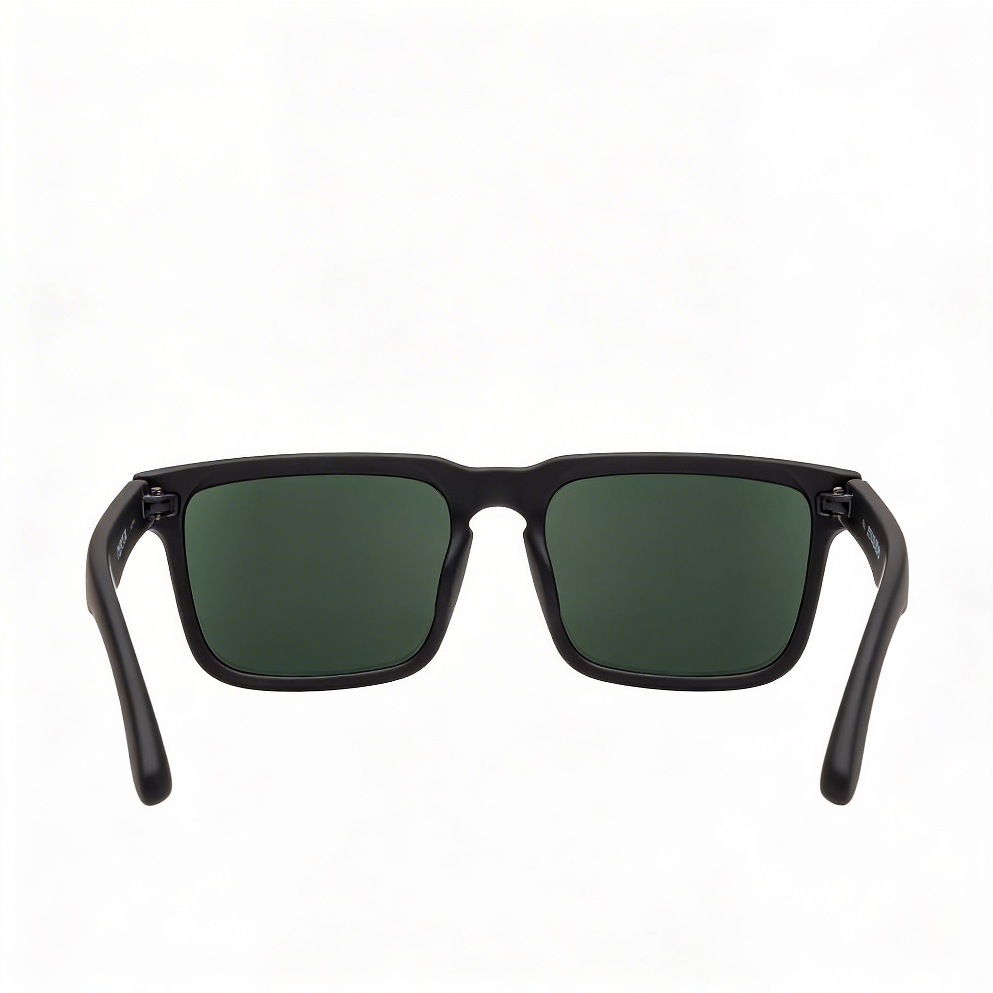 Spy Casual Women's Lightweight Plastic Sunglasses, Soft Matte Black Frame, Happy Gray Green Polarized Lenses 57mm, Photo 4