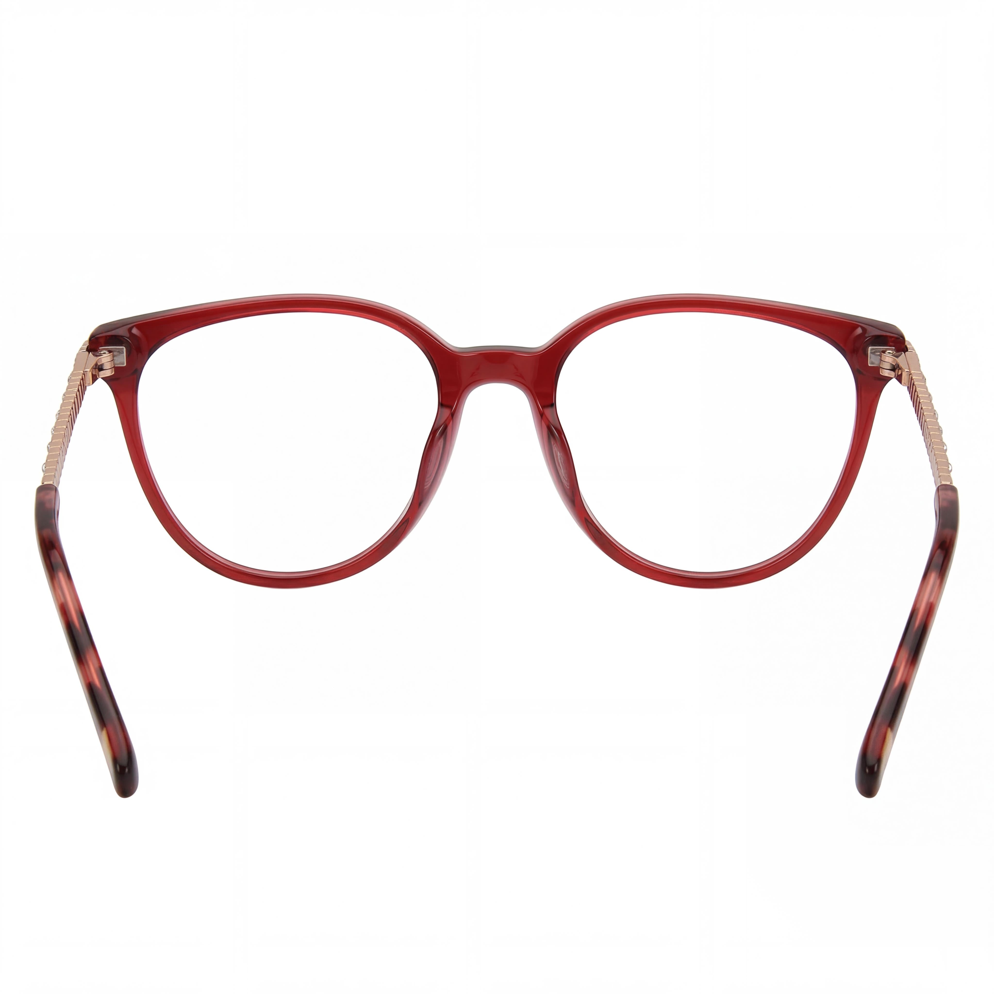 Jones New York Vjon790 Women's Burgundy Plastic Frame Eyeglasses - Lens 53mm, Bridge 17mm, Temple 140mm, Photo 3