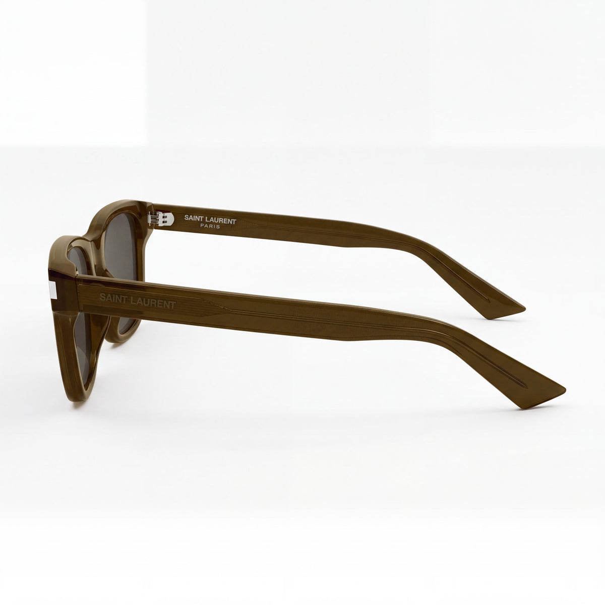 SAINT LAURENT SL 874 Men's Rectangle Brown Acetate Non-Polarized Sunglasses 52mm, Photo 3