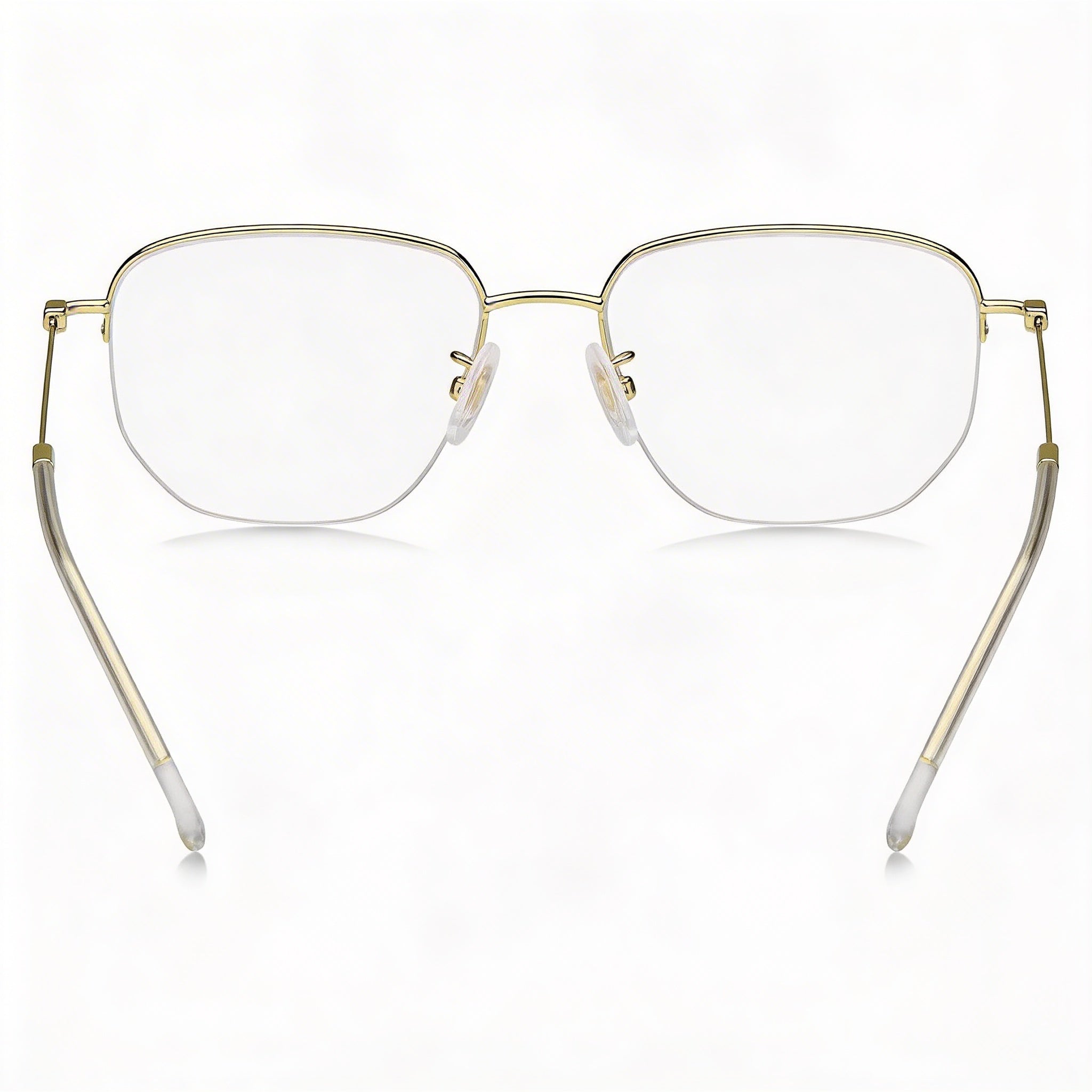 Hugo Boss Casual Style Unisex Gold Alloy Steel Frame Non-Polarized Polycarbonate Lens Eyewear 54mm Lens, Photo 2