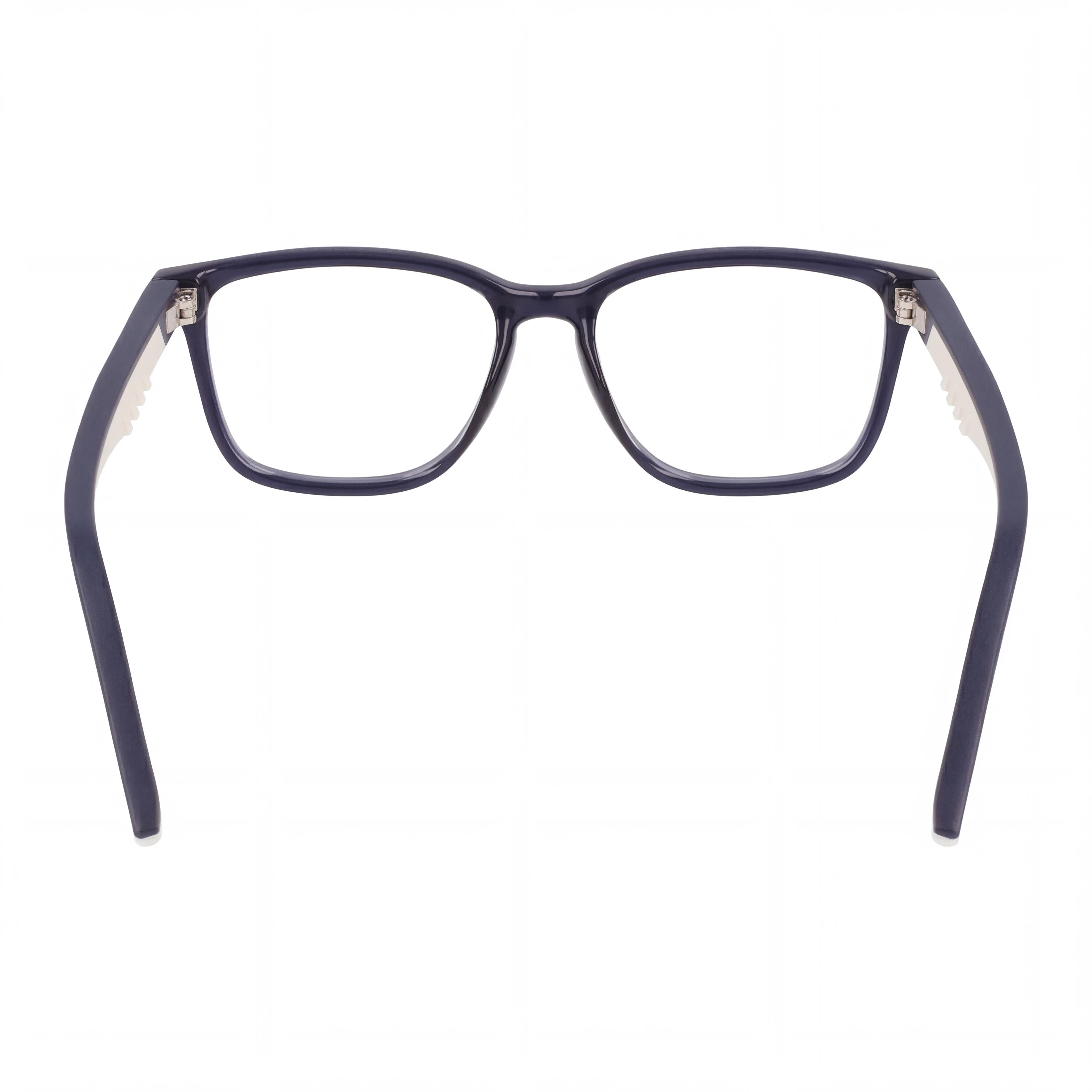 CONVERSE Casual Men's Ophthalmic Eyeglasses, Crystal Obsidian Frame with Transparent Plastic Lenses 52mm, Photo 3
