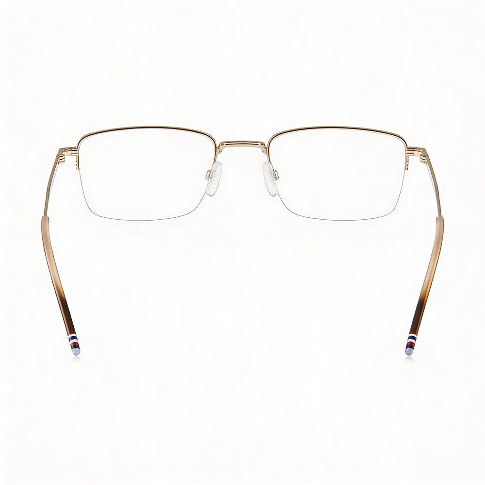 Tommy Hilfiger Th 2036 Modern Men's Alloy Steel Eyewear, Light Gold Frame & Lenses, 52mm Lens Width