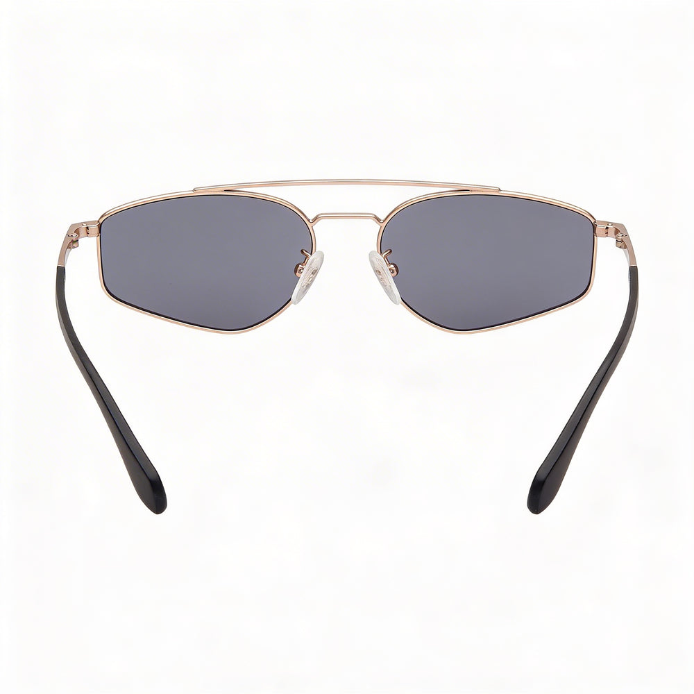 Adidas Unisex Metal Sunglasses, Gold Smoke Frame, Smoke Polycarbonate Lens, 100% UV Protective, 55mm
