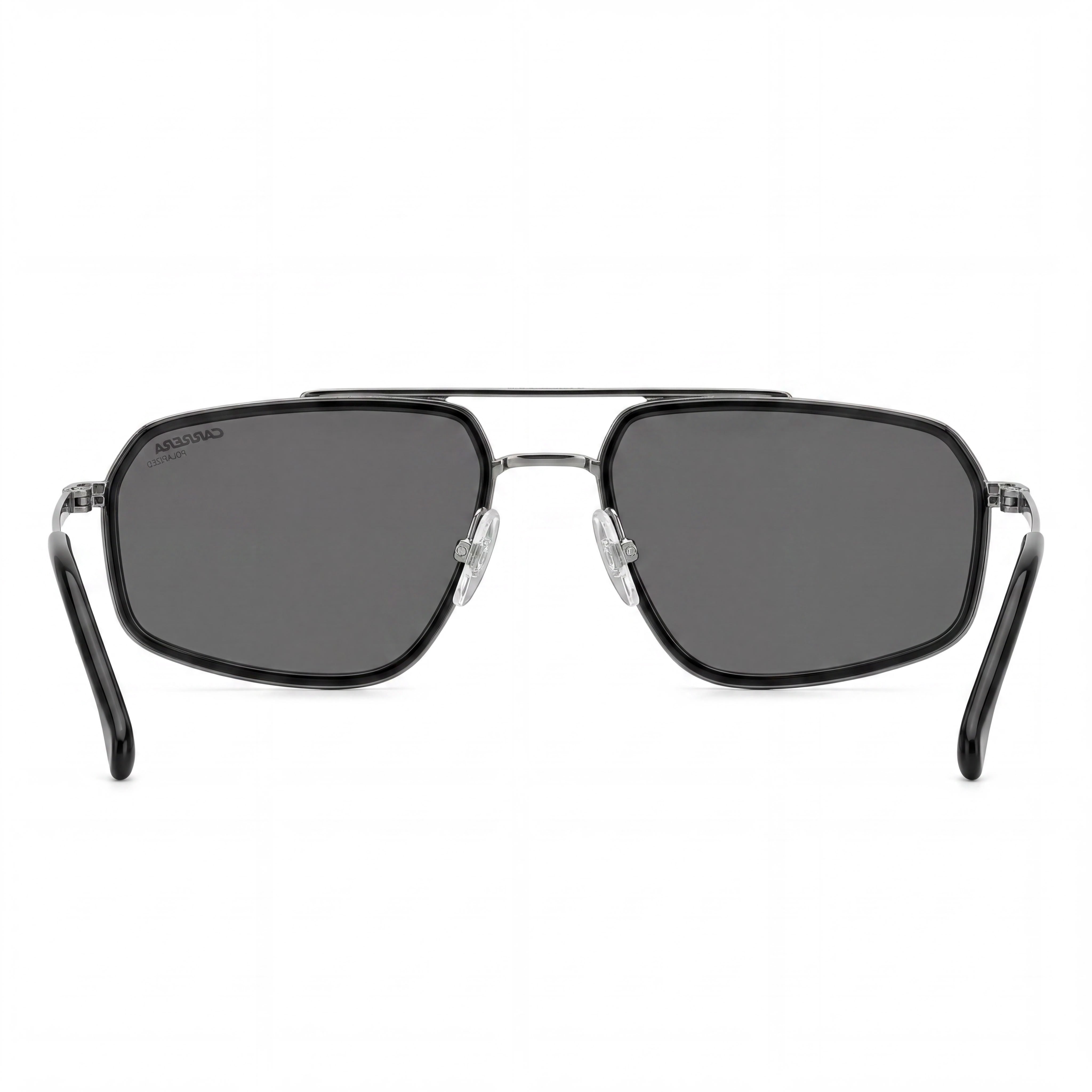 Carrera Classic Men's Metal Frame Sunglasses, Dark Ruthenium Black Frame, Grey Lenses, 58mm, Photo 3