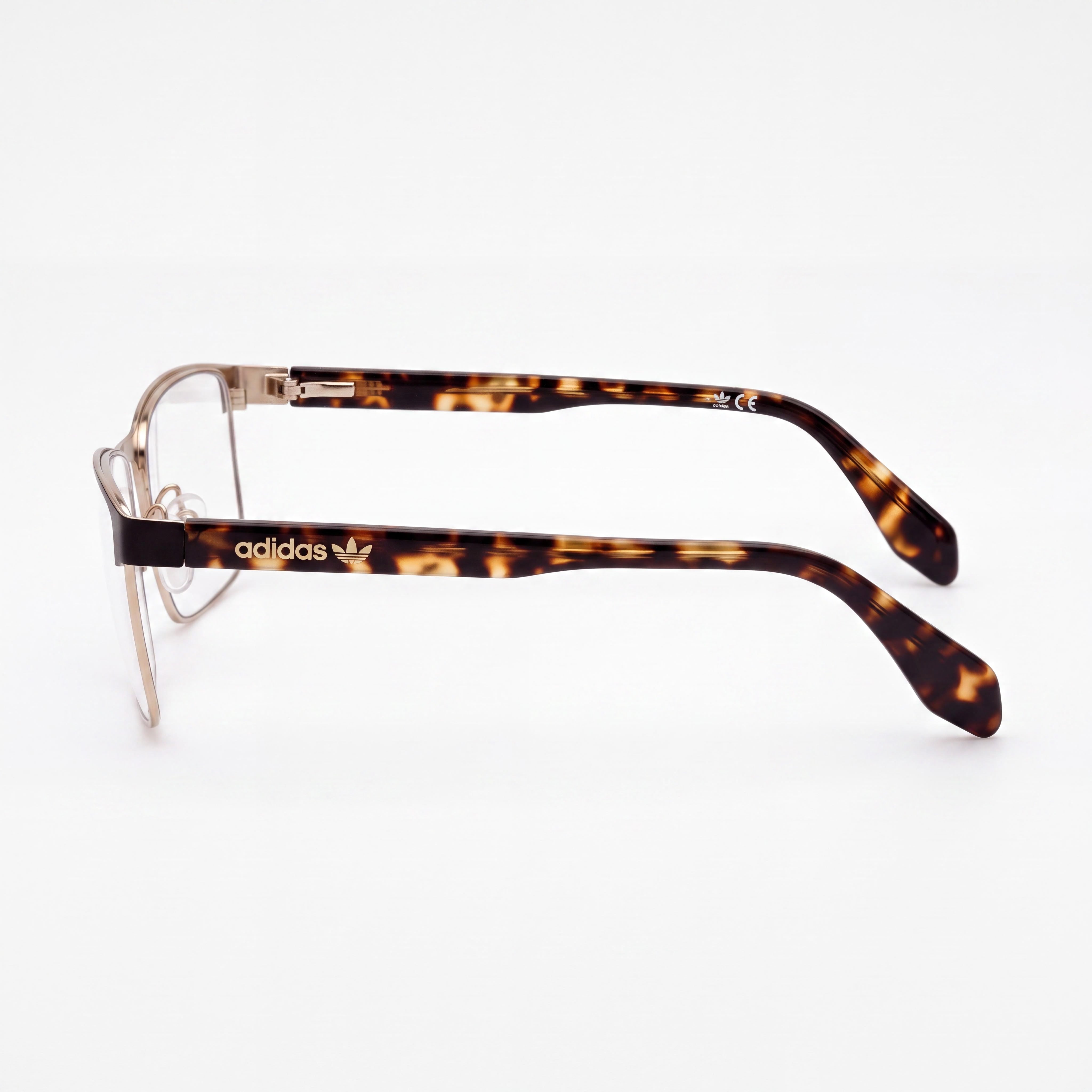 adidas Originals Or5061 Gafas Unisex con Montura Metálica en Dorado Pálido Mate Habana Oscuro 57-17-145, Photo 3