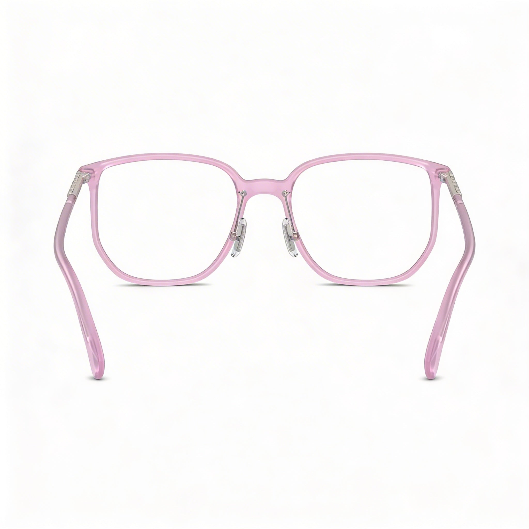 COACH Hc6240d Women's Square Plastic Prescription Eyeglass Frames with Coach Word Mark Temples Milky Purple 54mm, Photo 3
