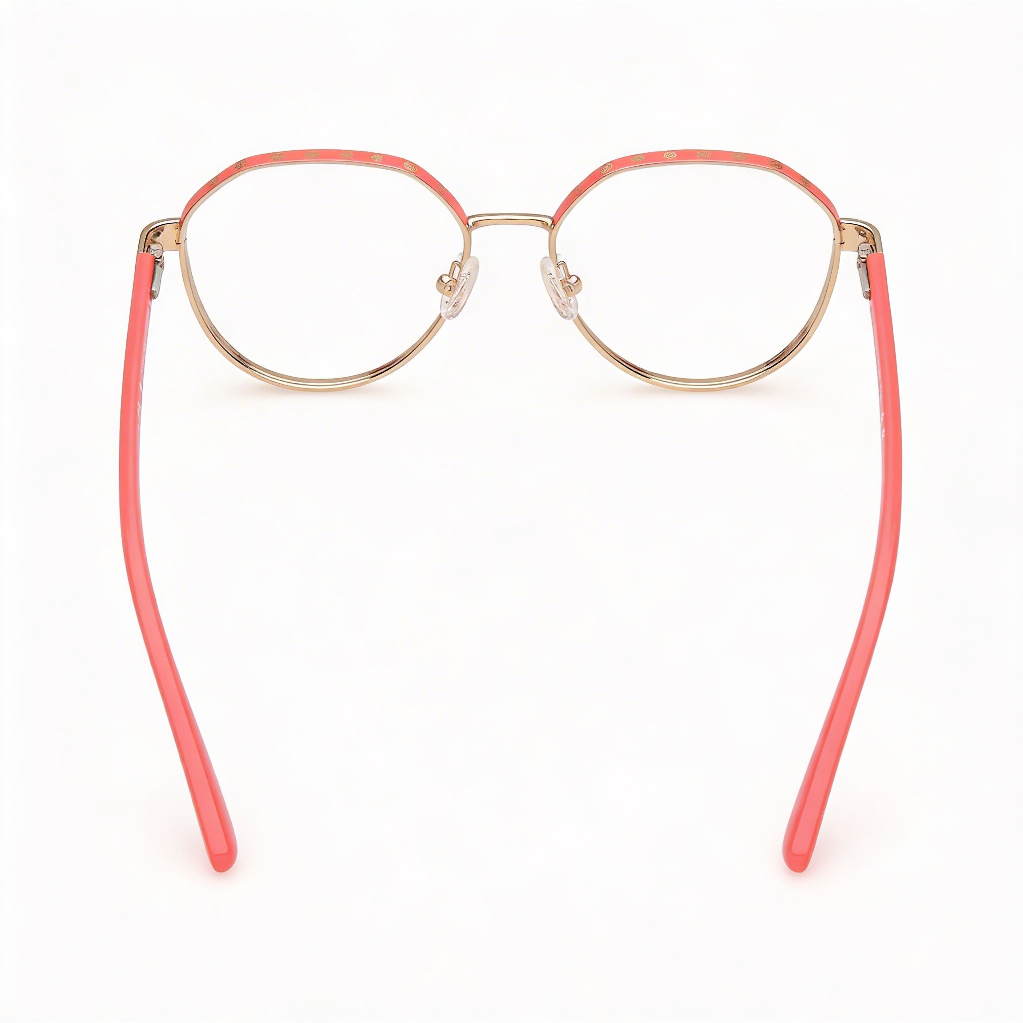 Guess Gu50124 Women's Stainless Steel Shiny Deep Gold Pink 51mm Eyeglasses, Photo 4