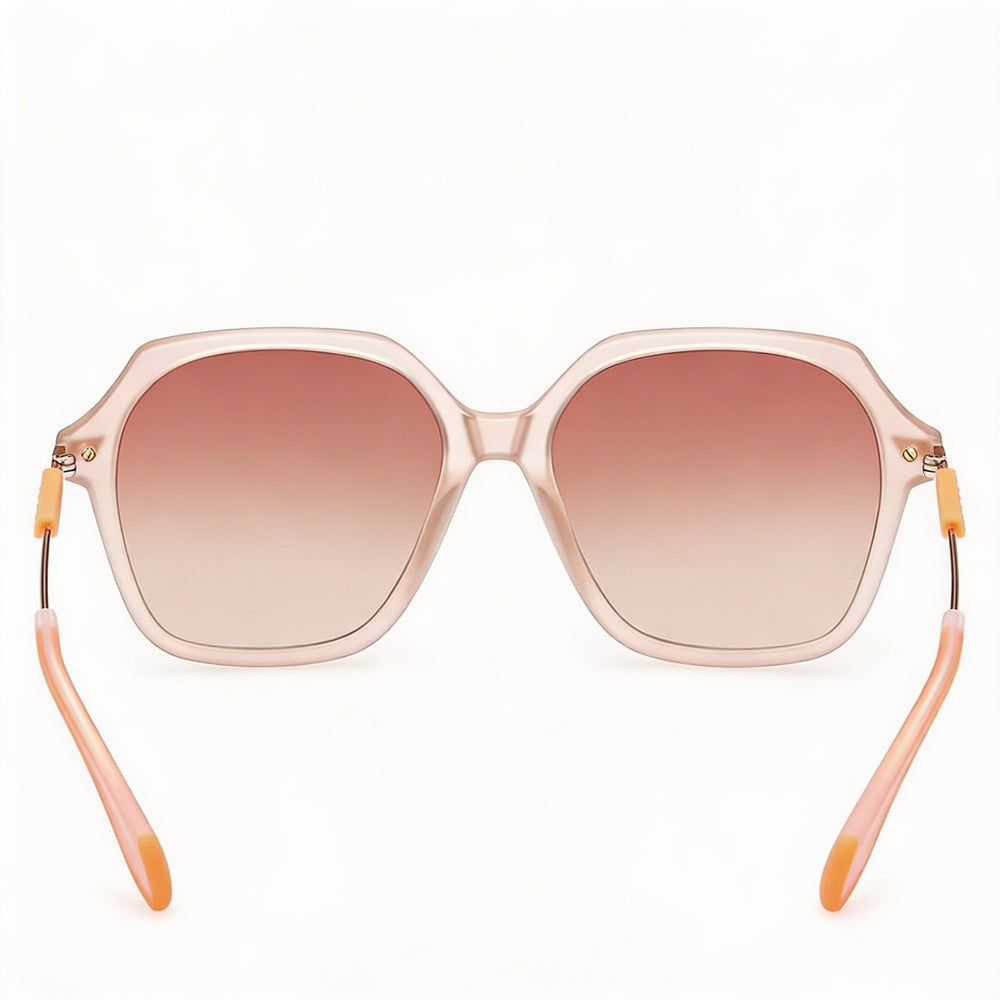 adidas Originals Or0082 para mujer, color rosa claro mate, oro rosa brillante, plástico, protección UV, sin polarizar, espejo Roviex 55