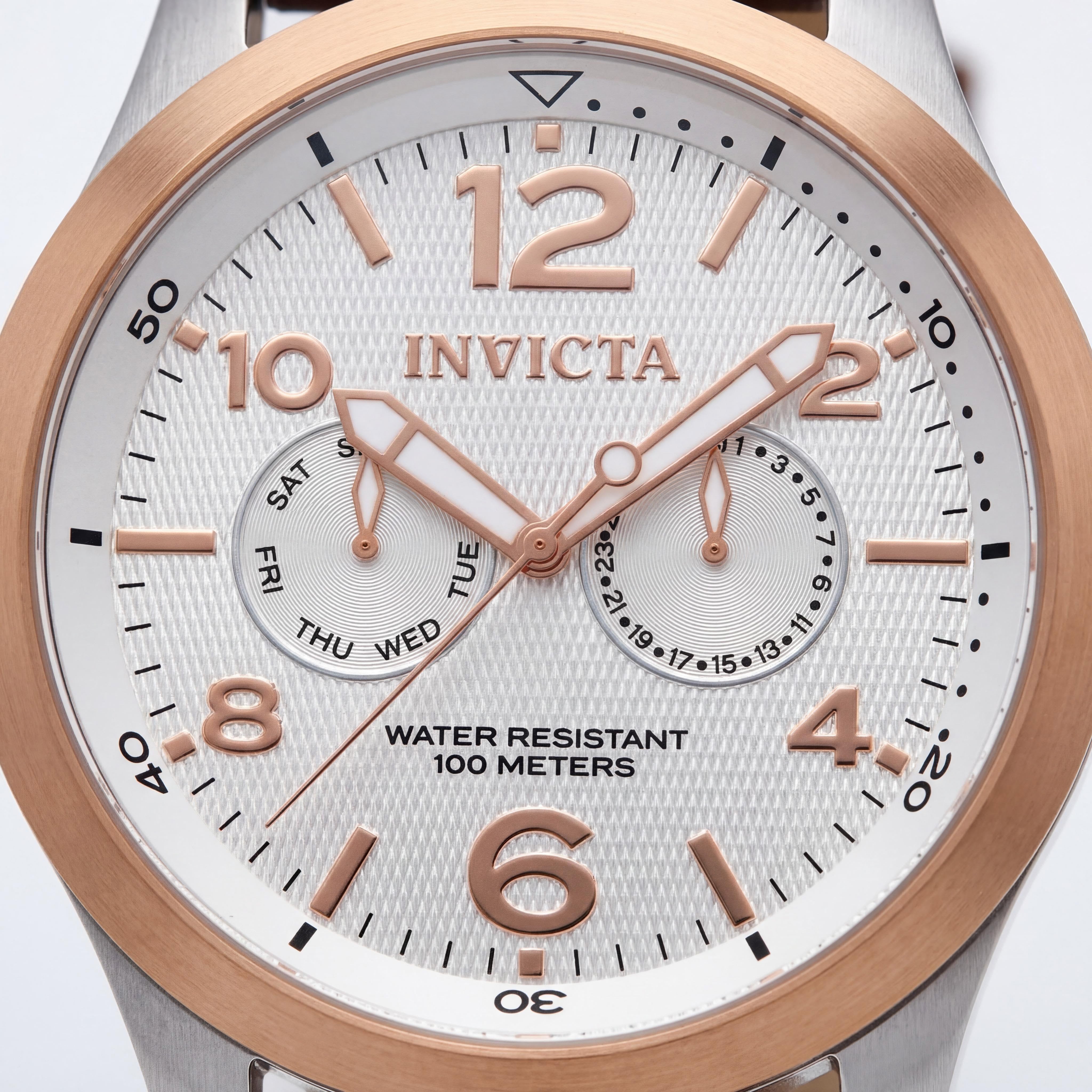 Invicta Mens 13010 I-Force Men's Silver, Rose Gold, Brown Watch, 48mm, Photo 2