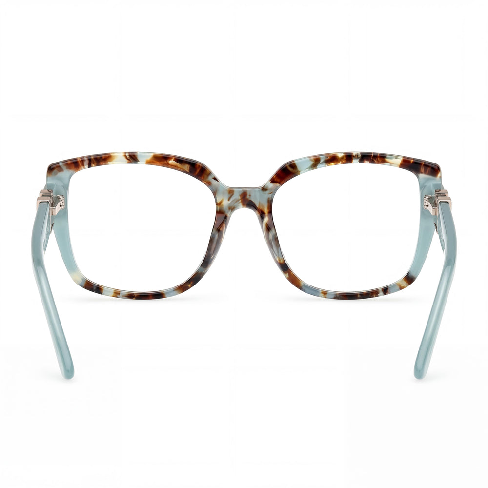 GUESS by Marciano Gm50012 Women's Plastic Frame Polycarbonate Lens Eyewear Turquoise Havana 55-18-140