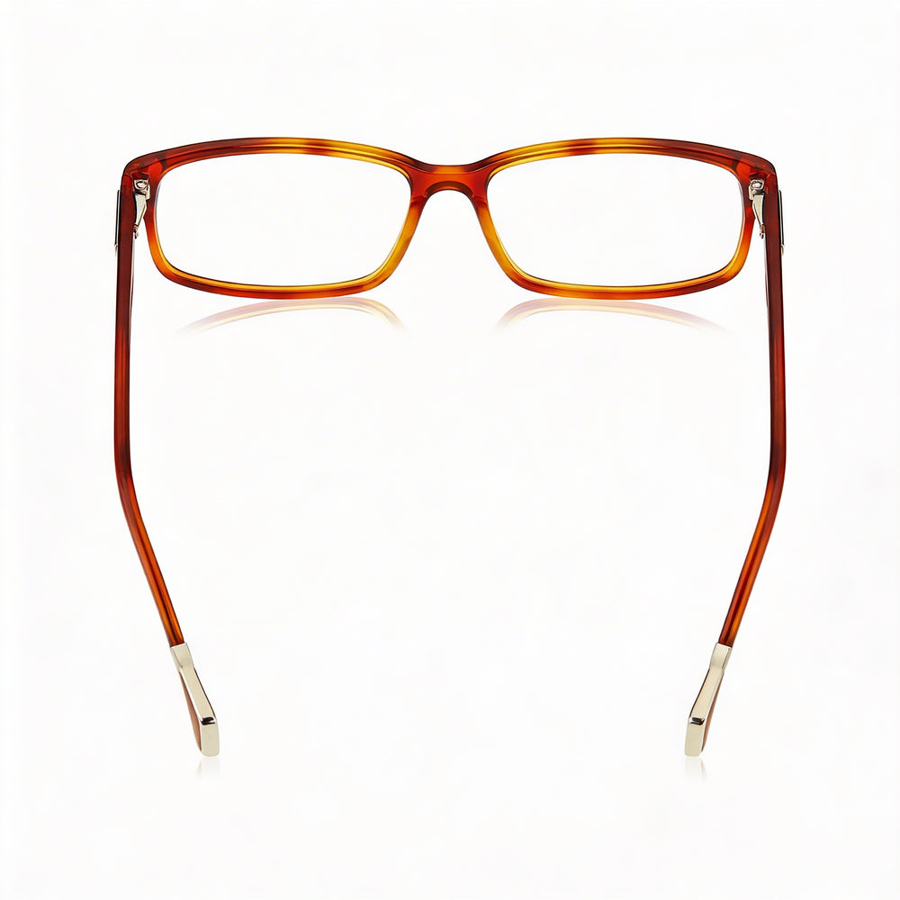 Gafas de vista Ermenegildo Zegna VZ3538 0711 para hombre con montura de plástico carey y lentes transparentes de 56 mm