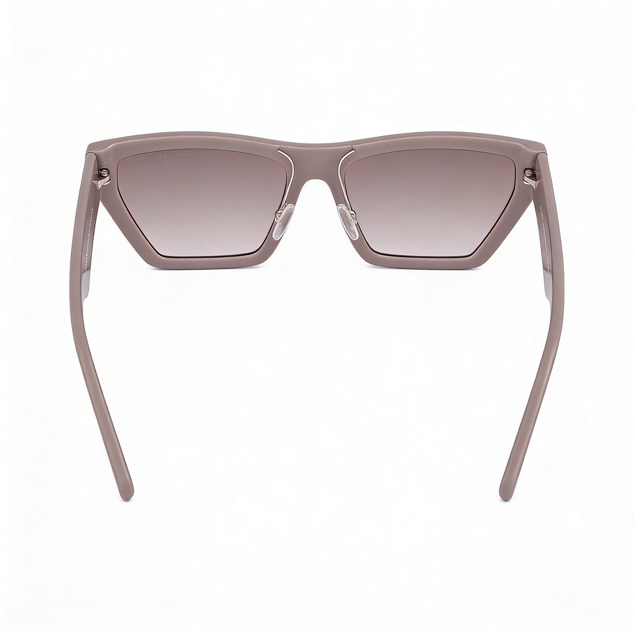 Gafas de sol Marc Jacobs para mujer, estilo ojo de gato, de plástico beige con lentes UV degradadas marrones de 55 mm, Photo 4
