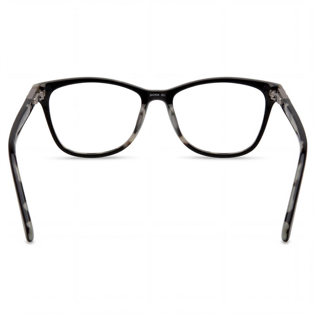 Emozioni 4055 Men's Plastic Eyeglasses White Bksptt 55-16-135