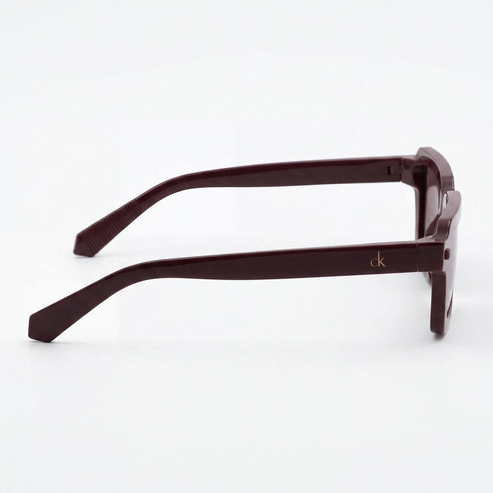 Gafas de sol Calvin Klein Jeans Ckj25622s para mujer, montura de plástico burdeos, color vino sólido, sin polarizar, protección UV, 53 mm