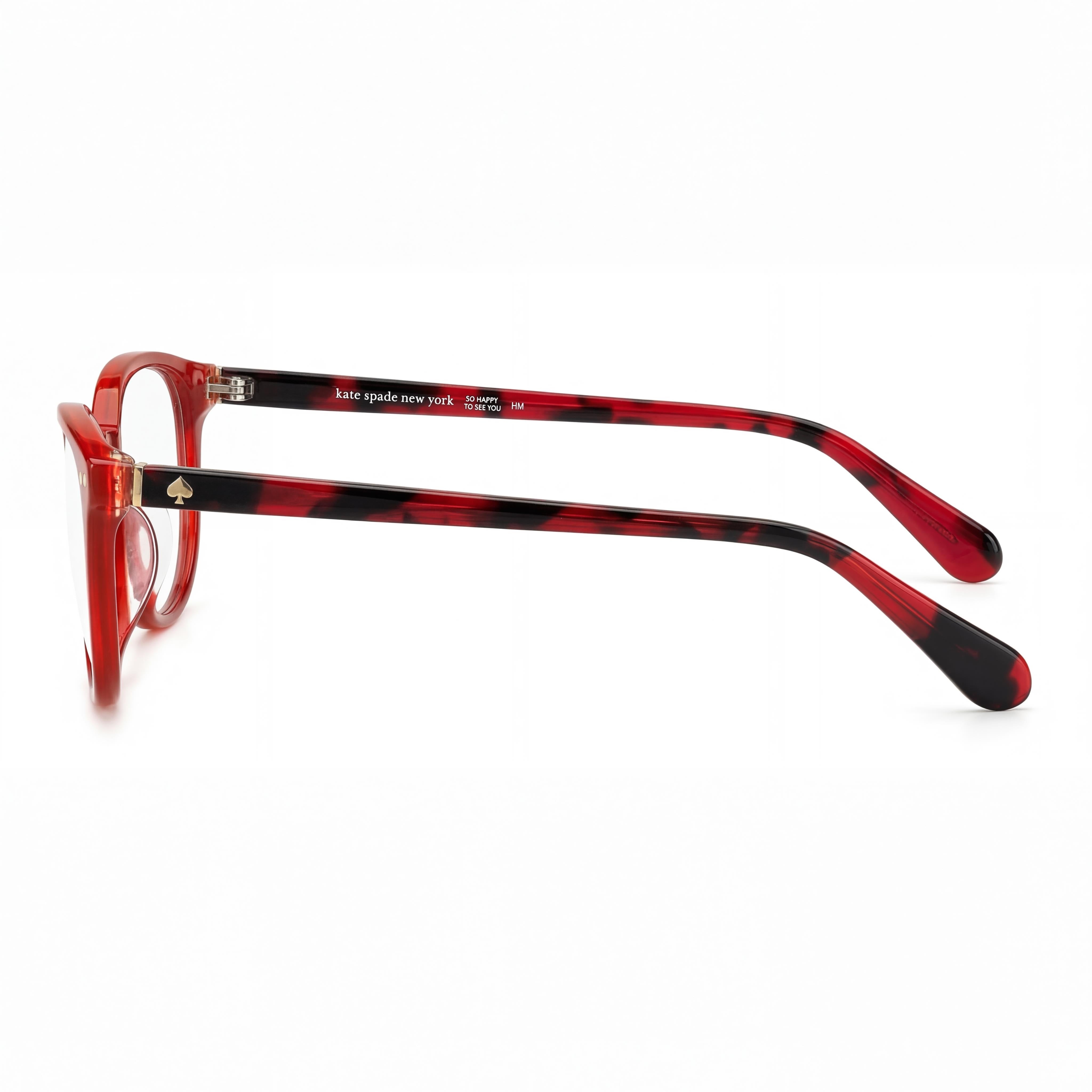 Kate Spade New York Evangeline/f - Gafas de sol modernas para mujer, color rojo, con montura de acetato, lentes de policarbonato, 53 mm, puente de 16 mm, patillas de 145 mm, Photo 3