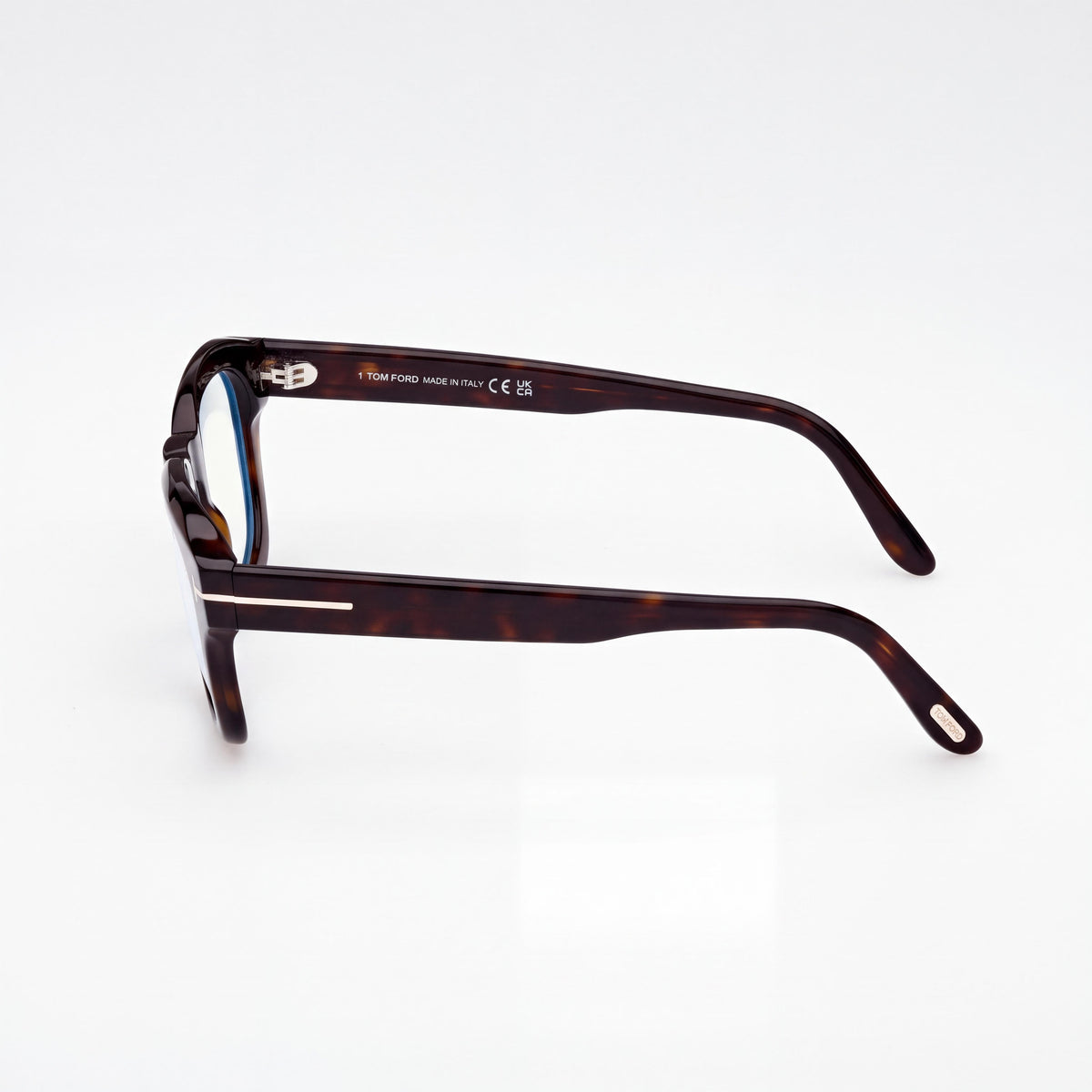 Marcolin Ft6083-b Unisex Square Blue Filter Plastic Dark Havana Sunglasses Black Lenses 48mm, Photo 2