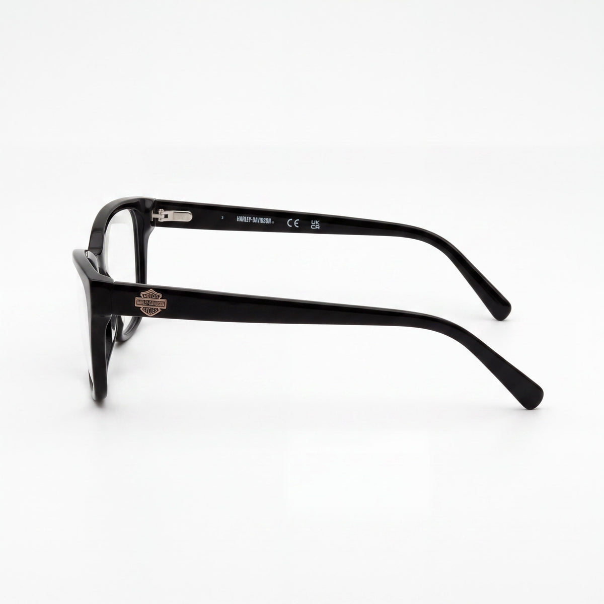 Gafas Harley-Davidson Hd50108 para mujer, con montura de plástico negro brillante y lentes de policarbonato 55/15/145, Photo 2